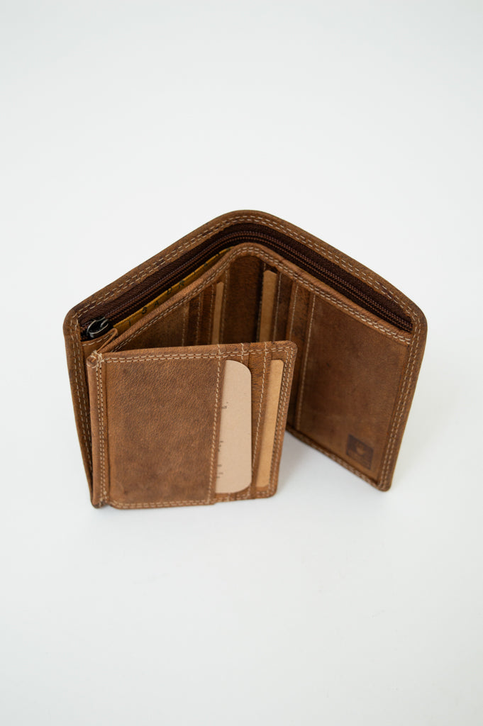 Premium Buffalo Leather Adrian Klis 288 Bill Fold Wallet - Stylish & Durable for Everyday Use, Travel, and Business