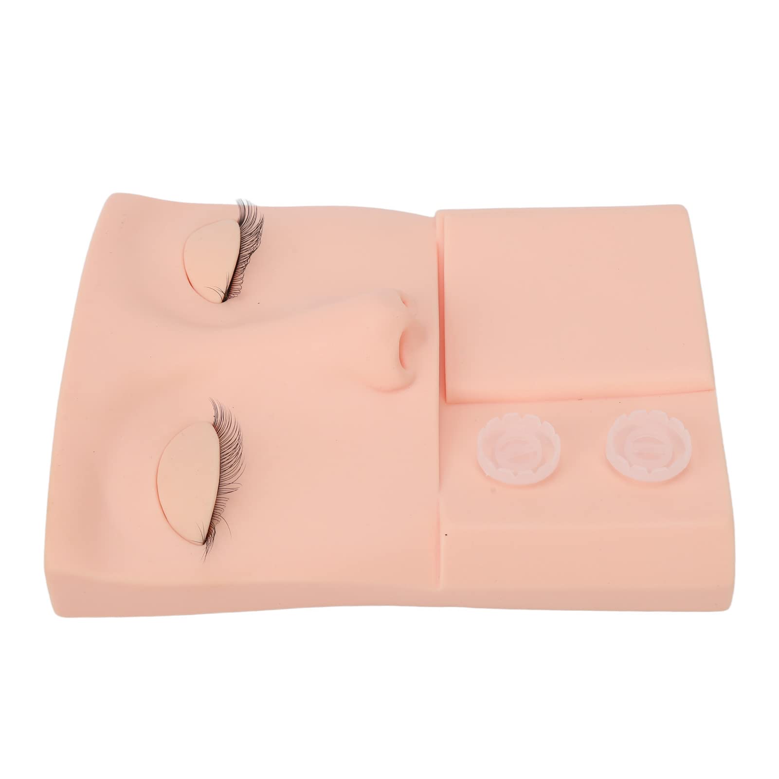 Professional Pink PVC Lash Mannequin Head with Replaceable Eyelids for Eyelash Extension Practice - Perfect for Makeup Training, Salon Practice & Beauty School Students