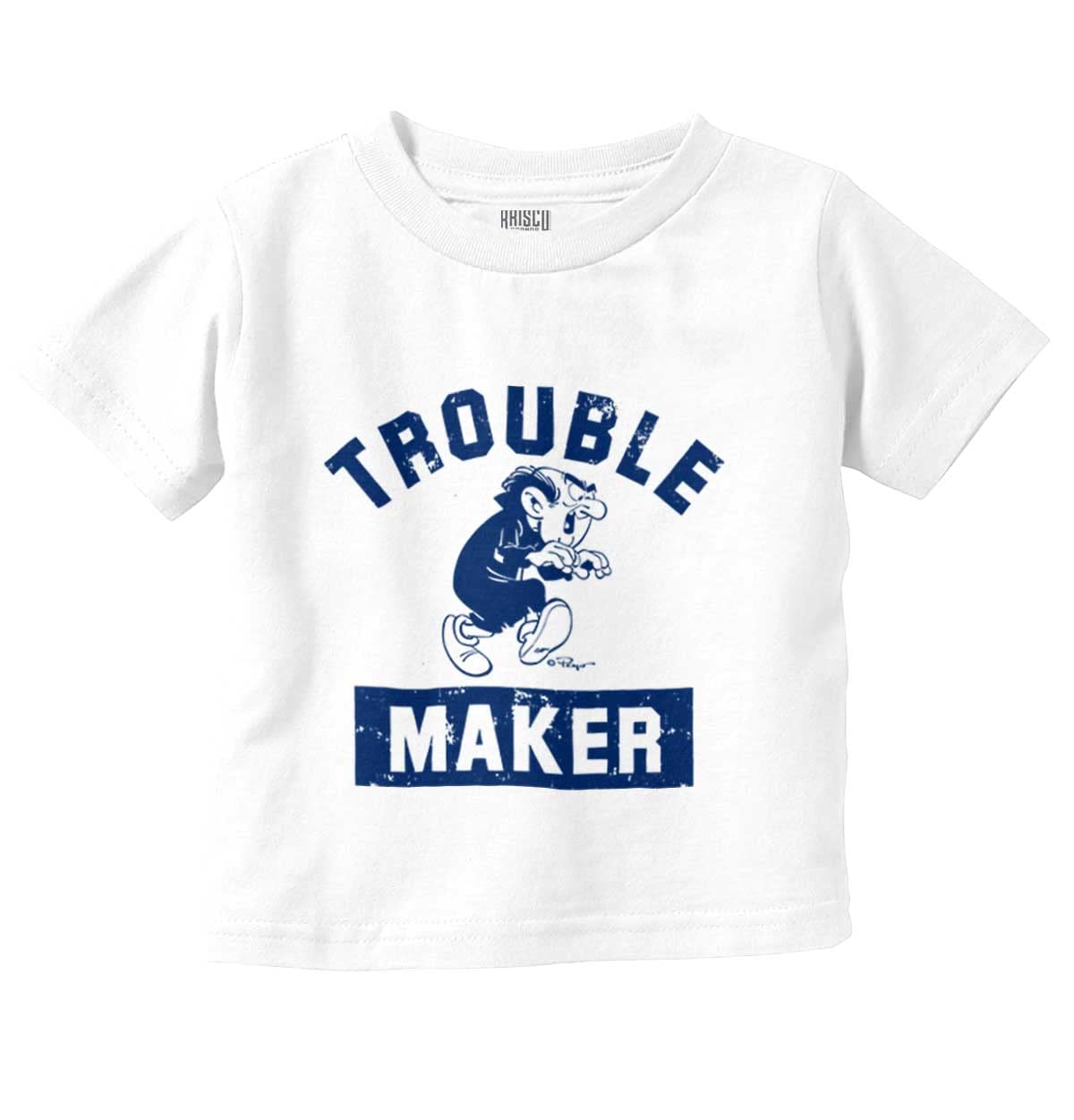 Smurfs Trouble Maker Gargamel Funny Graphic T-Shirt for Toddler Boys & Girls | Cute Cartoon Tee for Kids Playtime & Birthday Parties