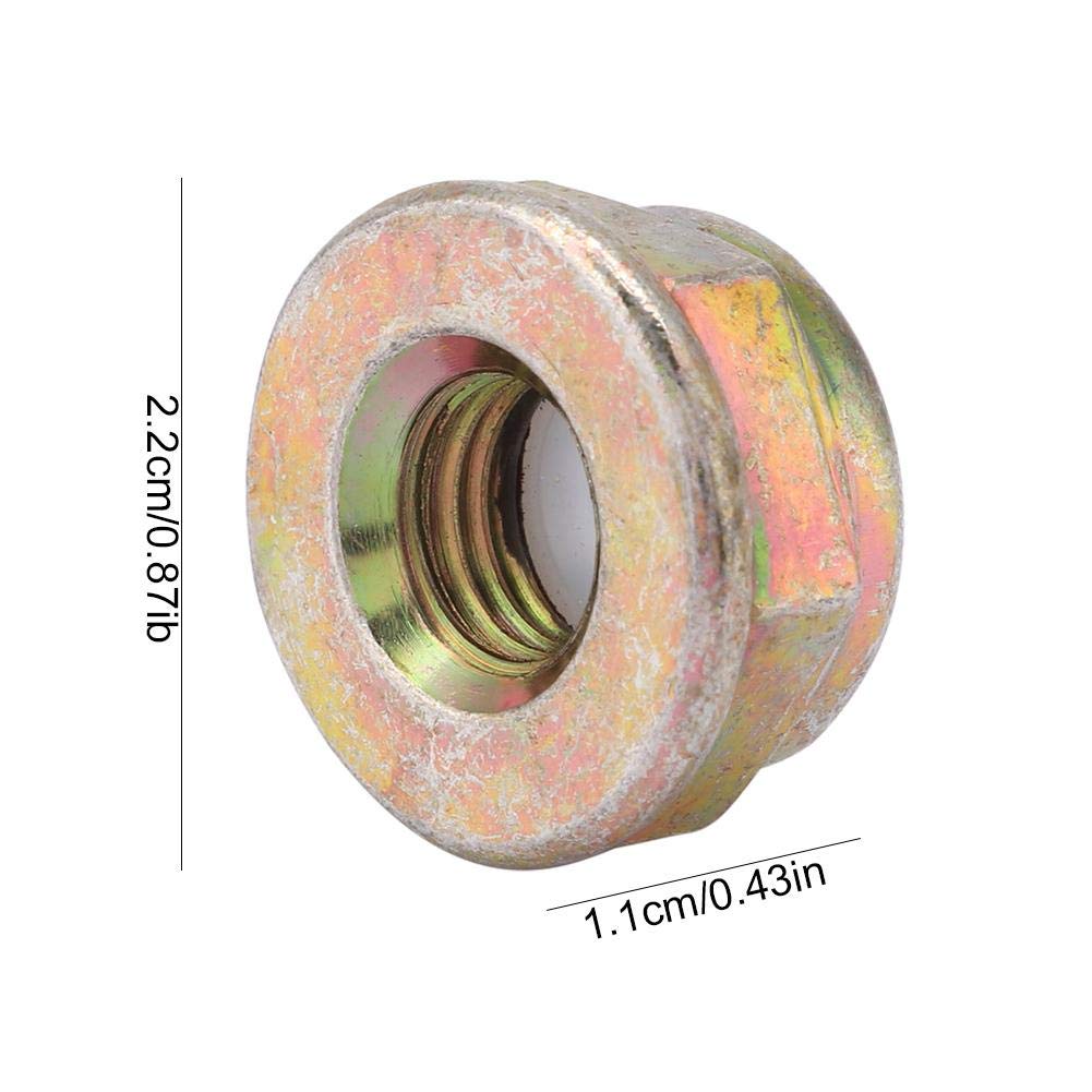 Universal M10x1.25 Left-Hand Threaded Blade Nut Replacement for Brush Cutter & Trimmer | Heavy Duty Left Hand Thread Accessory | Perfect for Lawn Care, Landscaping & Gardening Maintenance