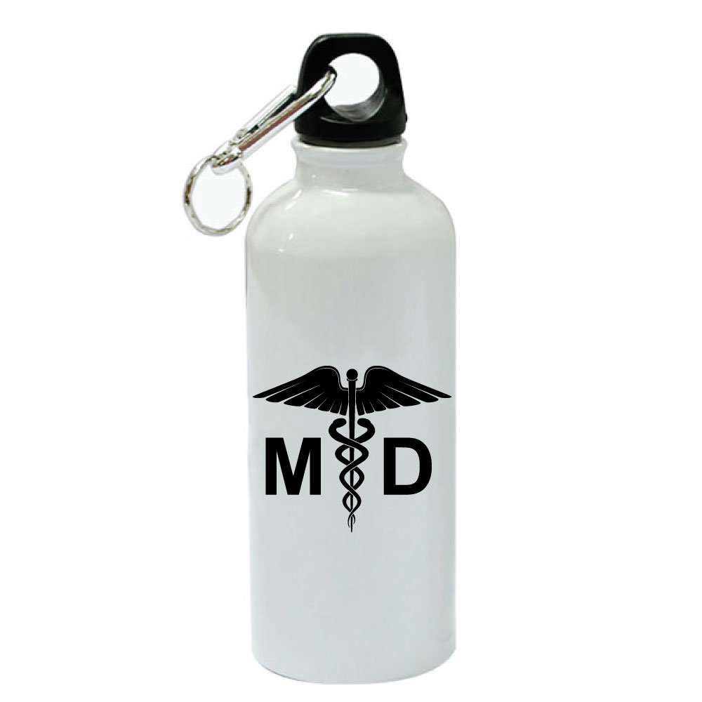 Premium 20 oz Aluminum Sports Water Bottle for Doctors - Insulated, Leak-Proof & Durable - Perfect for Hospitals, Gyms & Outdoor Activities