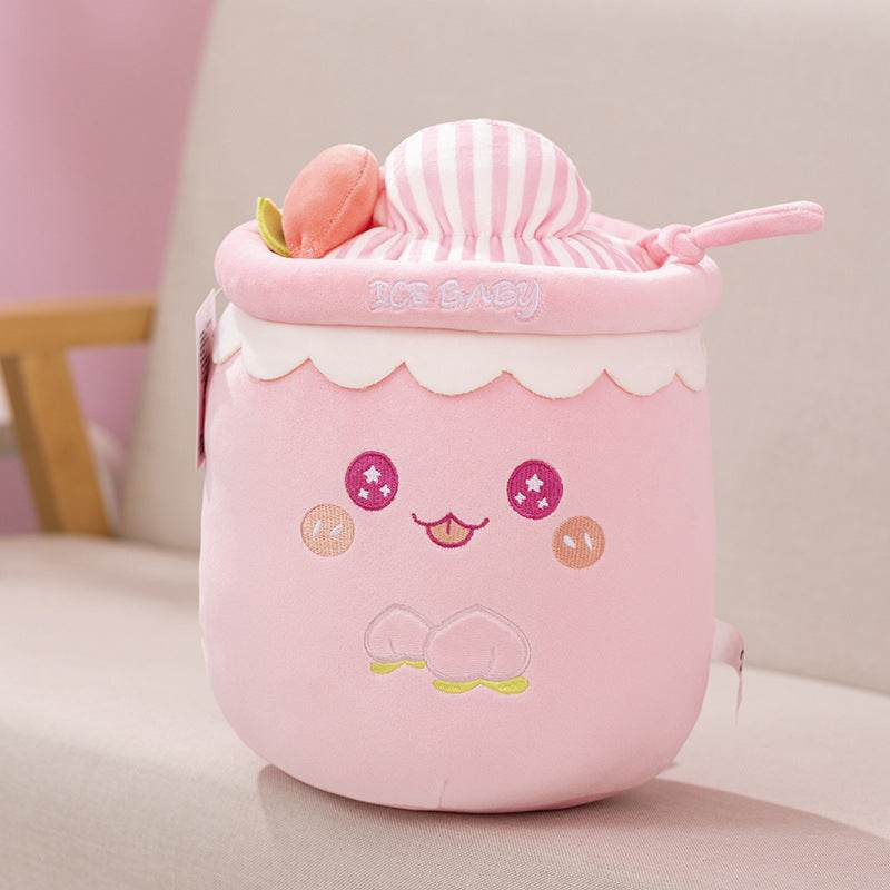 Cute Boba Milk Tea Plush Toy - Soft & Huggable Bubble Tea Stuffed Animal for Kids & Adults - Perfect for Home Decor, Gifts, and Kawaii Aesthetic Lovers