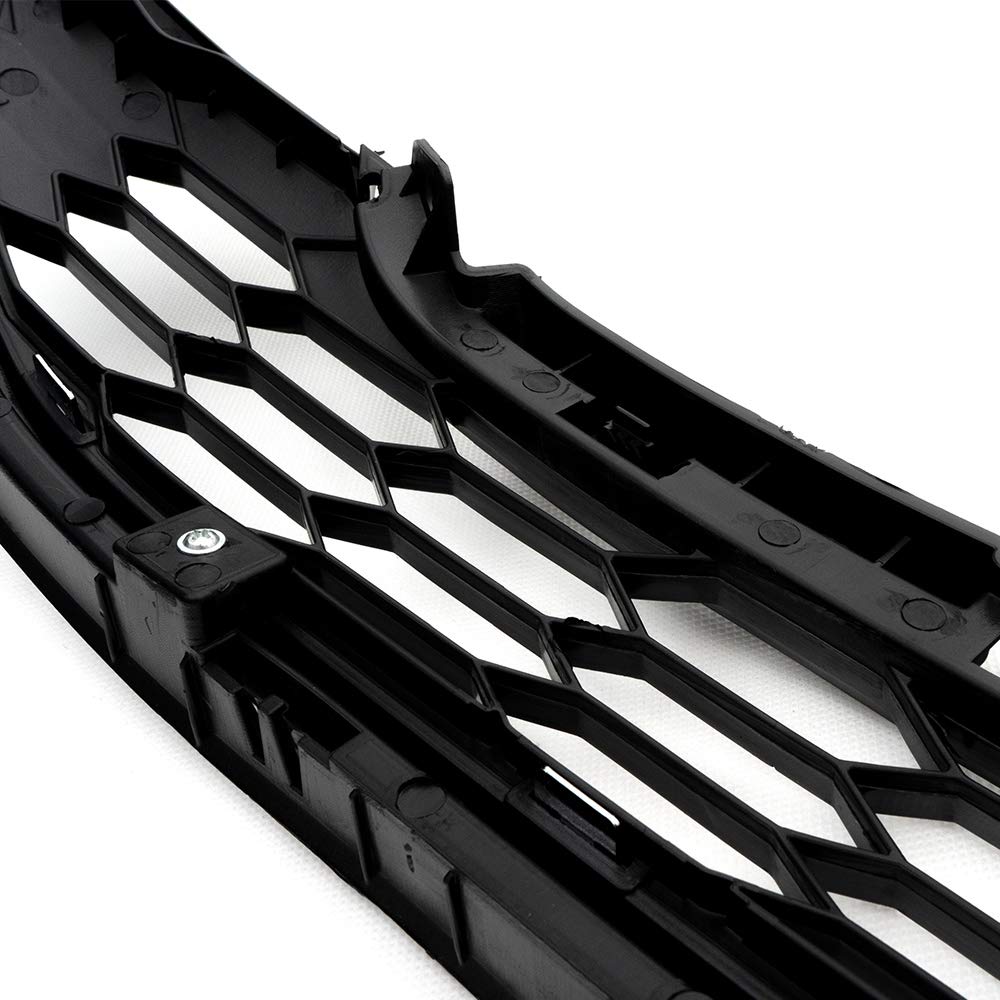Chrome Mesh Front Upper & Lower Bumper Hood Grille for 2010-2011 Honda CR-V - 2 Piece Set | Perfect for Car Customization & Off-Road Style Upgrades