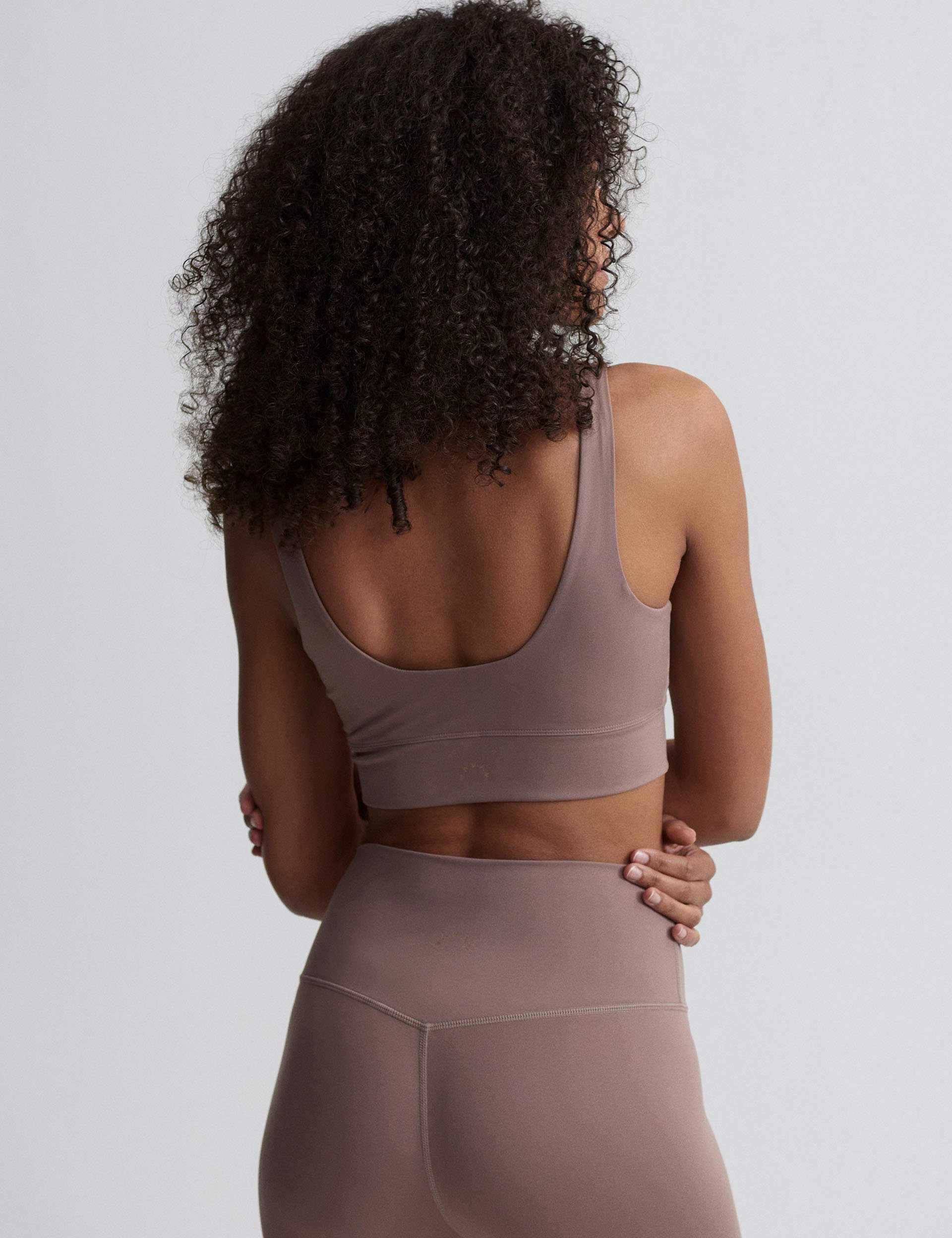 FreeSoft Cori Bra - Deep Taupe Comfort Wireless Bralette for Women - Perfect for Yoga, Lounge & Everyday Wear