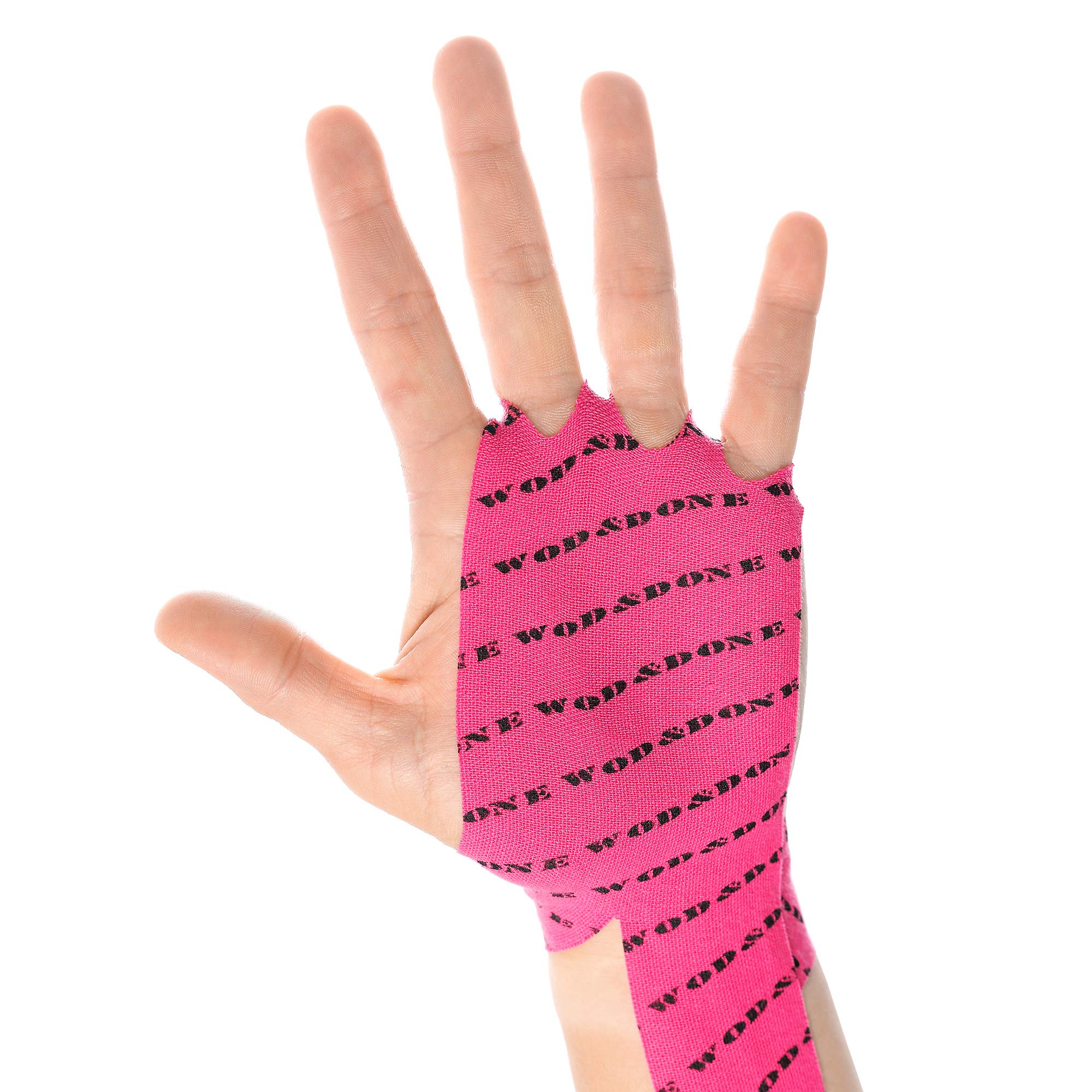 WOD&DONE Custom Hand Protection Athletic Tape Grips for Pullups, Functional Fitness, Gymnastics - Durable Workout Grip Tape for CrossFit, Weightlifting & Rock Climbing - Prevent Blisters & Calluses During Intense Training