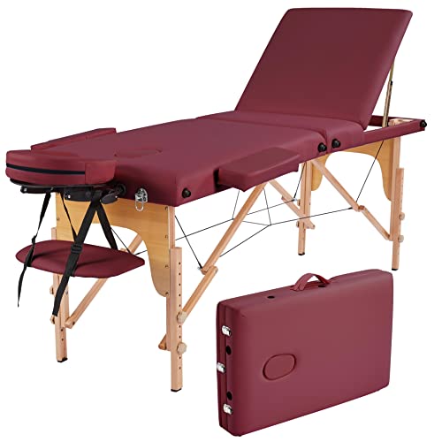 Yaheetech Portable Adjustable Massage Table - 84