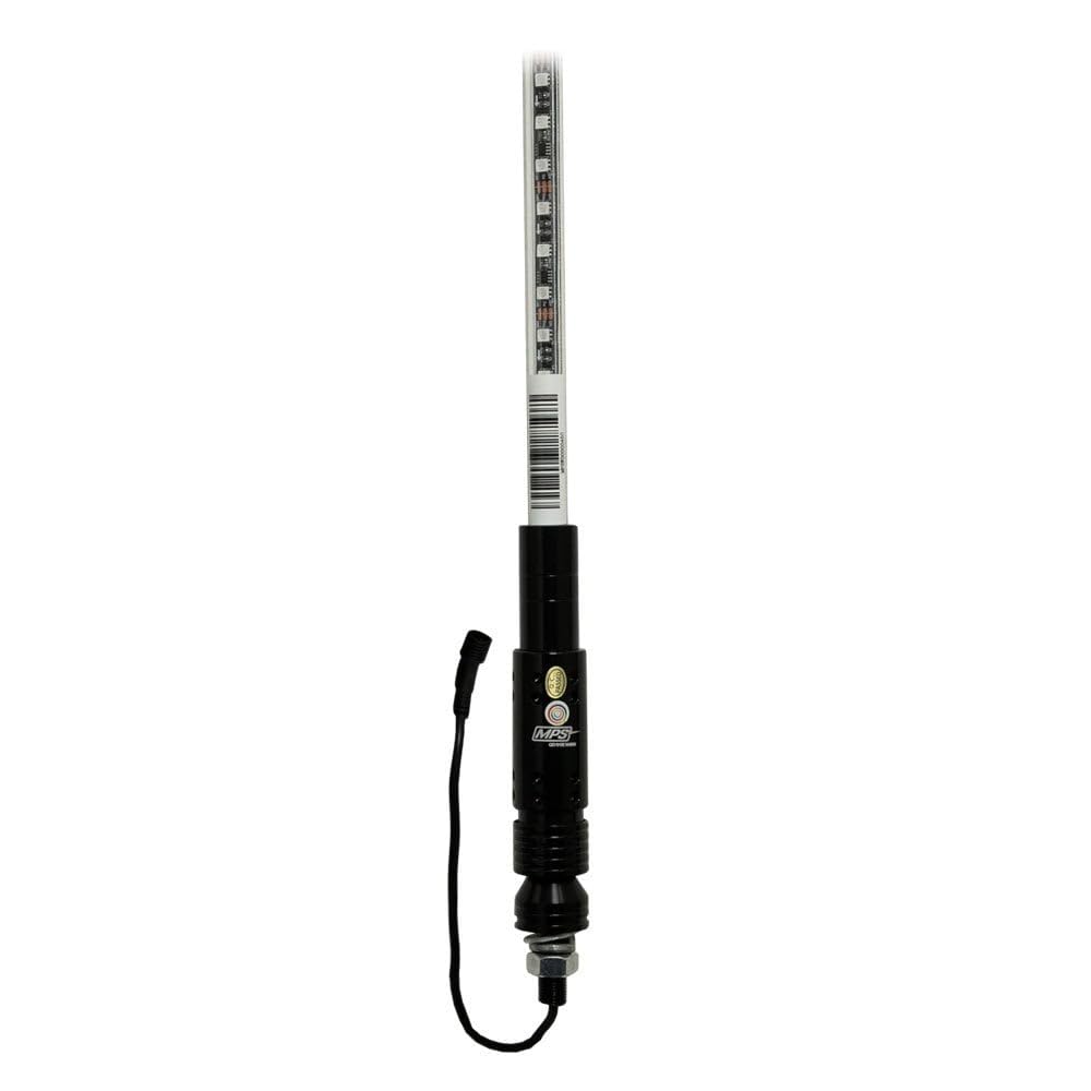 Metra Electronics 6ft RGB Whip Light with Dancing LED Effects - Universal Car Antenna Accessory for Off-Road Trucks, Jeeps & ATVs (MPS-CRGBWHIP6) - Perfect for Night Rides, Car Shows & Outdoor Adventures