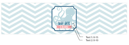 Custom Water Bottle Labels for Nautical Baby Showers - Personalized Party Favors & Decorations - Perfect for Baby Shower Gifts, Birthday Parties & Special Events