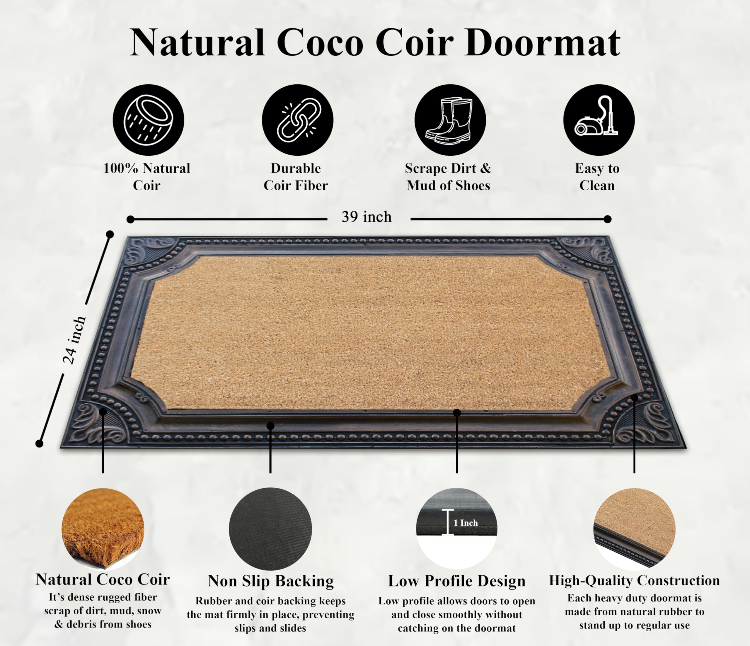 Premium A1HC Entrance Door Mat 23