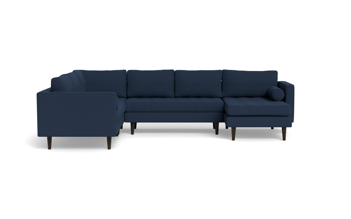Ladybird 133 Corner Sectional Sofa with Right Chaise Lounge - Modern L-Shaped Couch for Living Room, Family Room & Home Theater