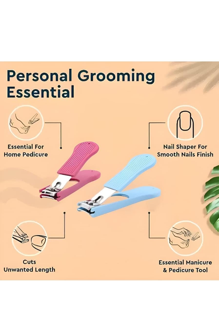 Professional Stainless Steel Nail Clipper Set - Sharp & Precise Nail Trimmer for Men & Women - Perfect for Home, Travel, and Salon Use