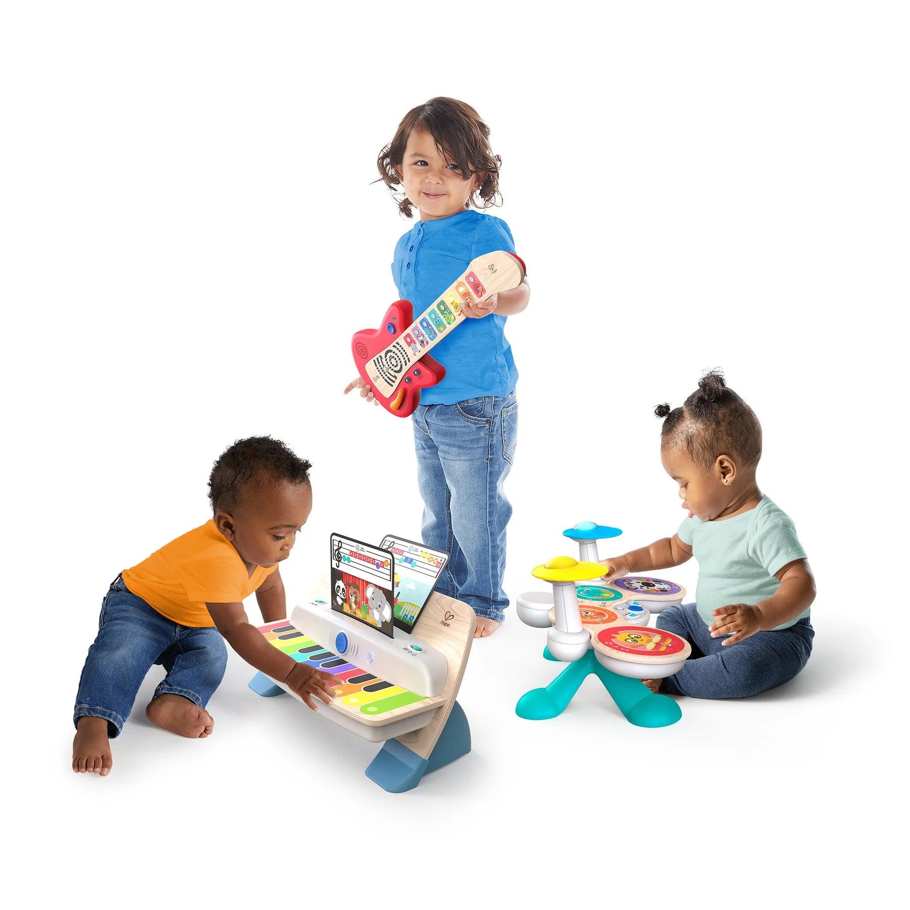 Hape & Baby Einstein Together in Tune Guitar™ - Interactive Musical Toy for Toddlers & Kids - Connected Magic Touch™ Technology - Perfect for Early Learning, Playtime & Music Development