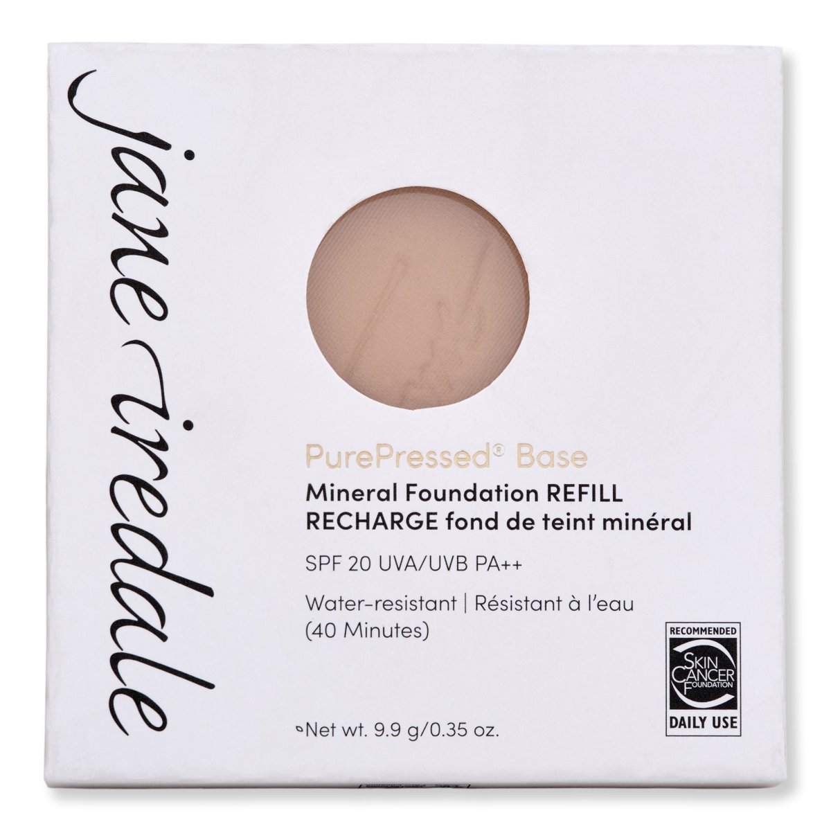 Jane Iredale PurePressed Base Mineral Foundation Refill - SPF 20, Vegan & Cruelty-Free Powder Makeup for Flawless Coverage | Perfect for Daily Wear, Sensitive Skin & On-The-Go Touch Ups