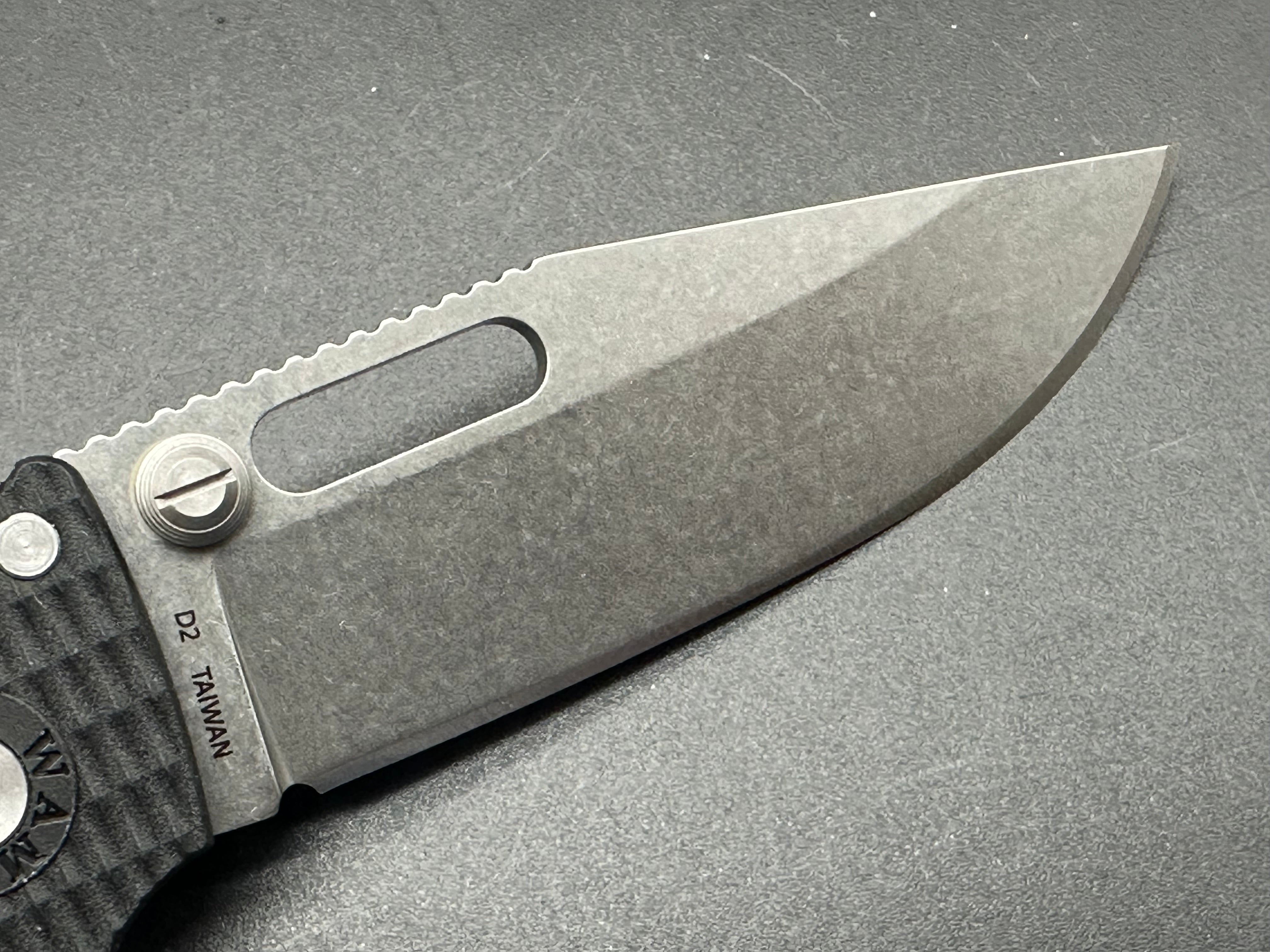 Demko AD20.5 Folding Knife - Black Grivory Scales with D2 Steel Blade | EDC, Outdoor Camping, Hunting & Survival Gear