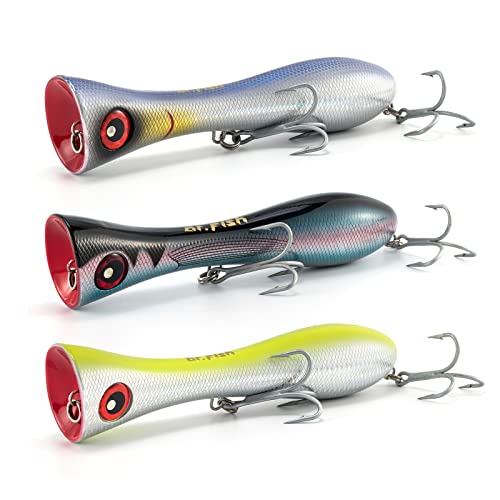 Blue Amberjack, Chartreuse, Chrome Blue-3 Pack