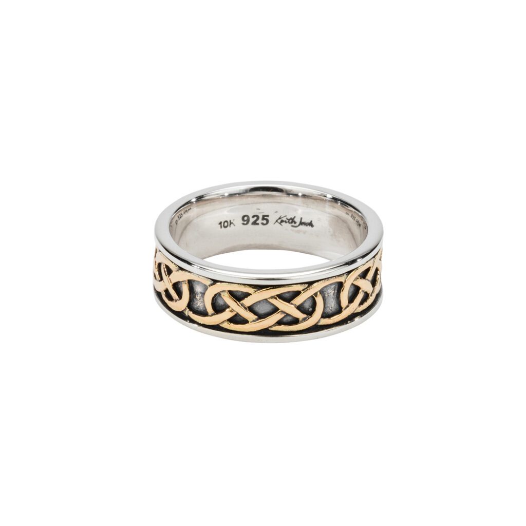 10k Gold & Silver Celtic Love Knot Ring for Women - Elegant Promise & Friendship Jewelry Gift for Her - Perfect for Anniversaries, Weddings & Special Occasions