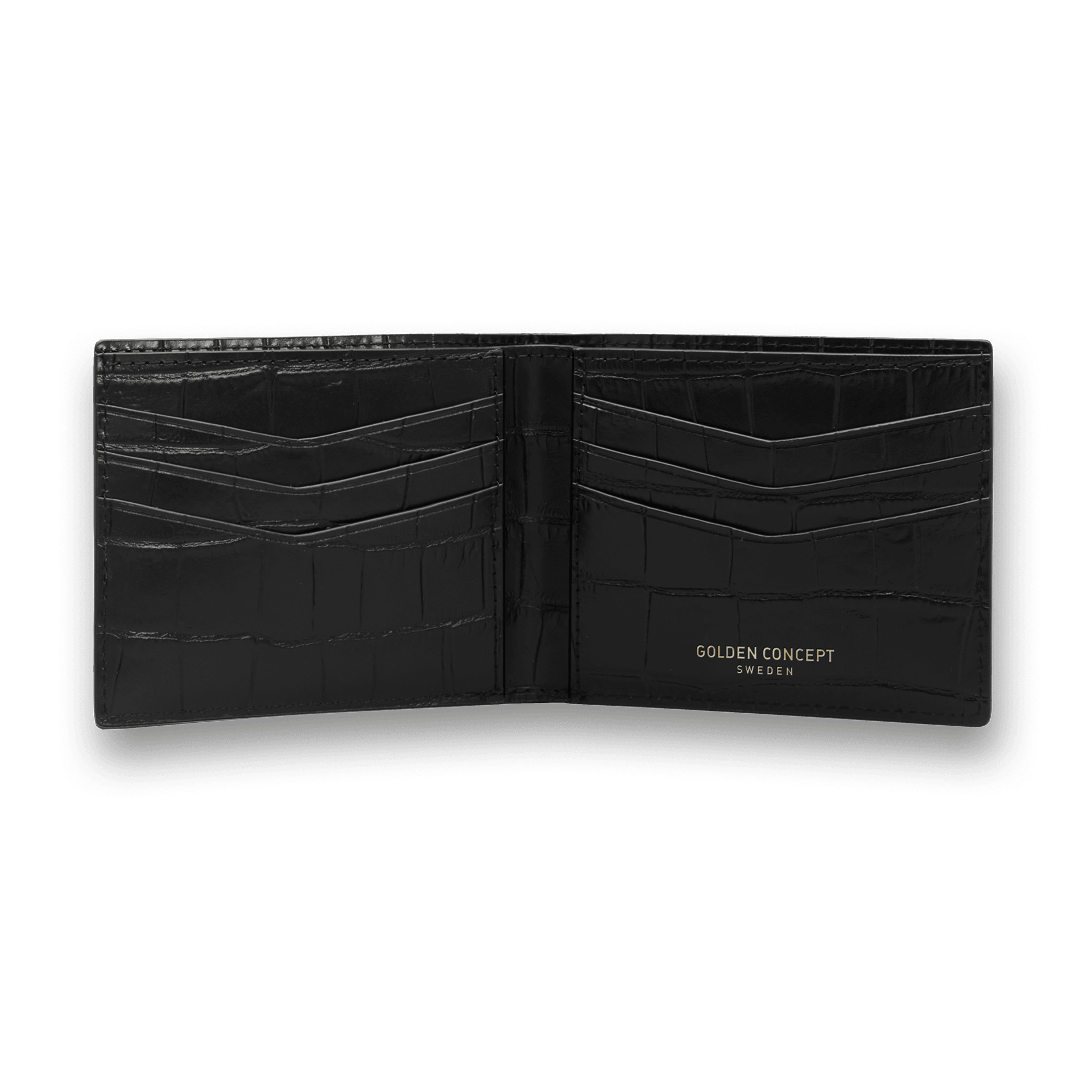 Genuine Crocodile Embossed Leather Wallet for Men - Stylish & Durable RFID Blocking Bifold Wallet - Perfect for Everyday Use, Travel, and Business