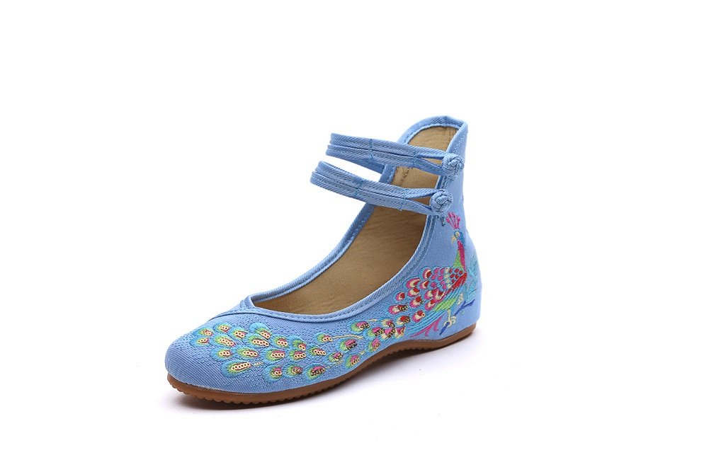 Vintage Chinese Qipao Shoes - Elegant Embroidery Canvas for Women