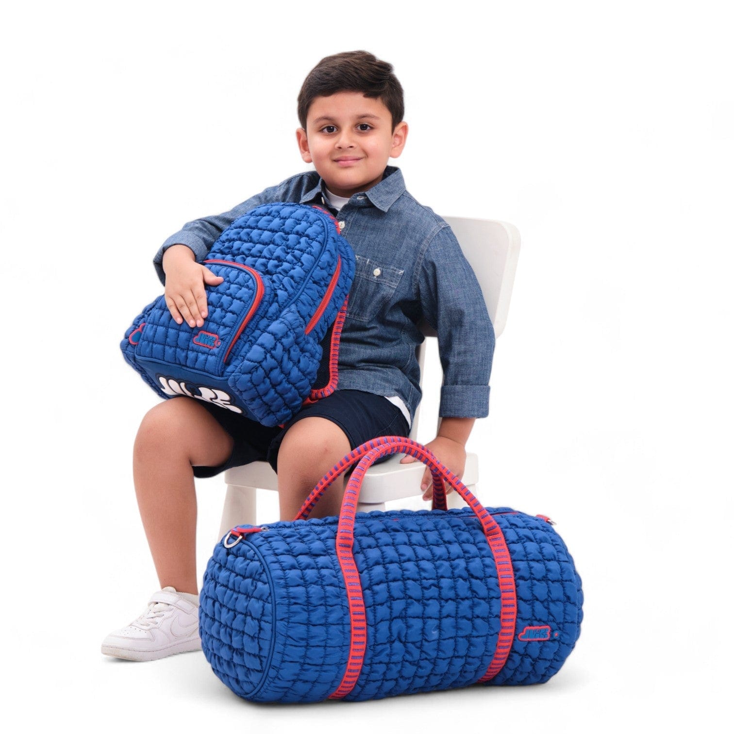 Boba Duffle Bag - Large Travel Gym Bag with Adjustable Shoulder Strap, Lightweight & Water-Resistant (Bomba Blue) - Perfect for Workouts, Travel & Weekend Getaways