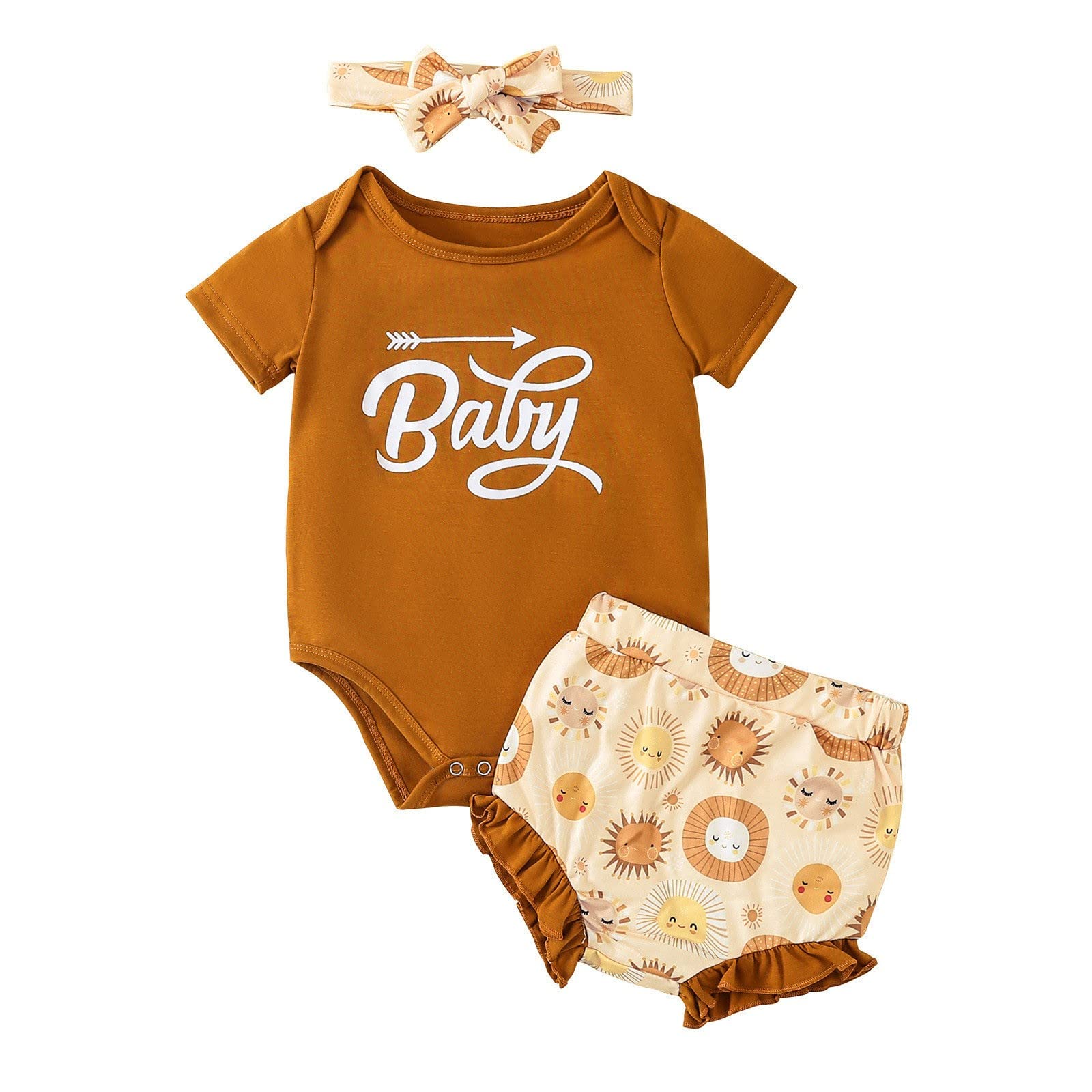 Adorable Baby Gift Set for Newborns - Cute Summer Short Sleeve Letter Romper Outfits for Boys & Girls | Perfect for Photoshoots, Birthday Parties & Everyday Wear