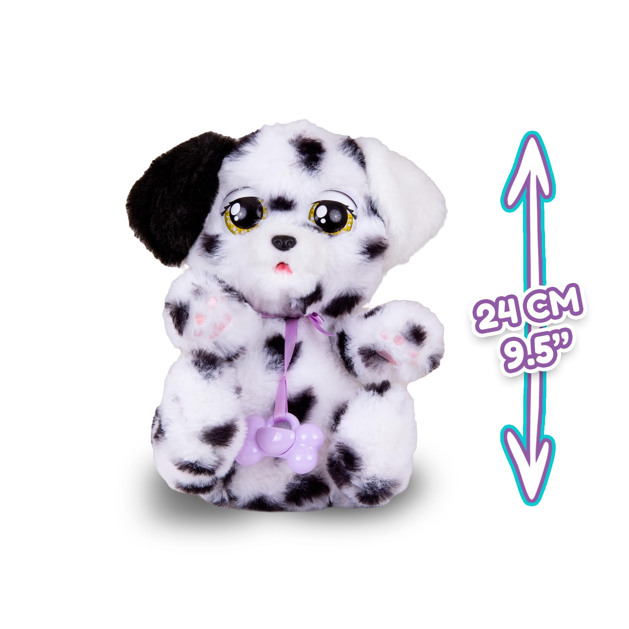 IMC Toys Baby Paws - Interactive Dalmatian Puppy Plush Toy with Carrier | Soft Cuddly Stuffed Animal Makes 5 Realistic Sounds for Kids Ages 4+ | Perfect Gift for Birthday, Christmas & Pretend Play