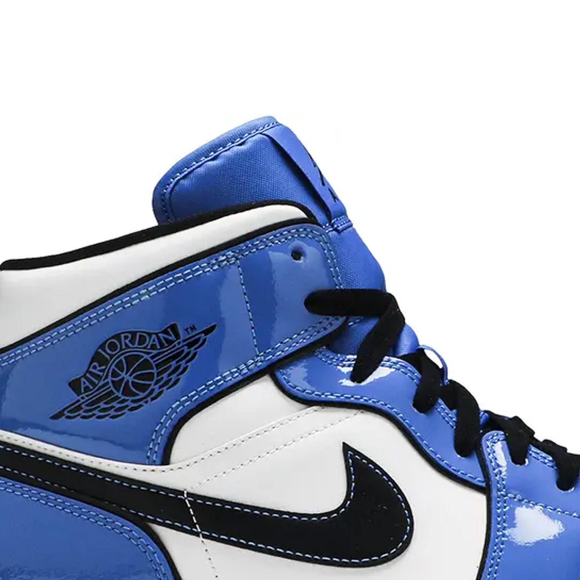 Air Jordan 1 Mid 'Signal Blue' Men's Basketball Shoes - Stylish Sneakers for Casual Wear, Street Fashion & Sports Performance