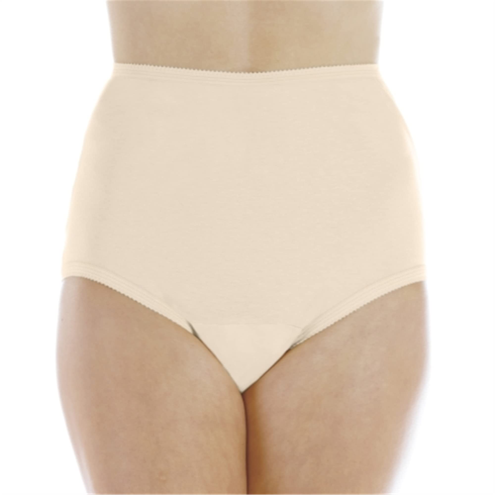 Wearever Women's Cotton Comfort Incontinence Panties for Bladder Control - Reusable & Washable Leak Proof Underwear with Regular Absorbency (Beige, Size S, Fits Hip 35-37