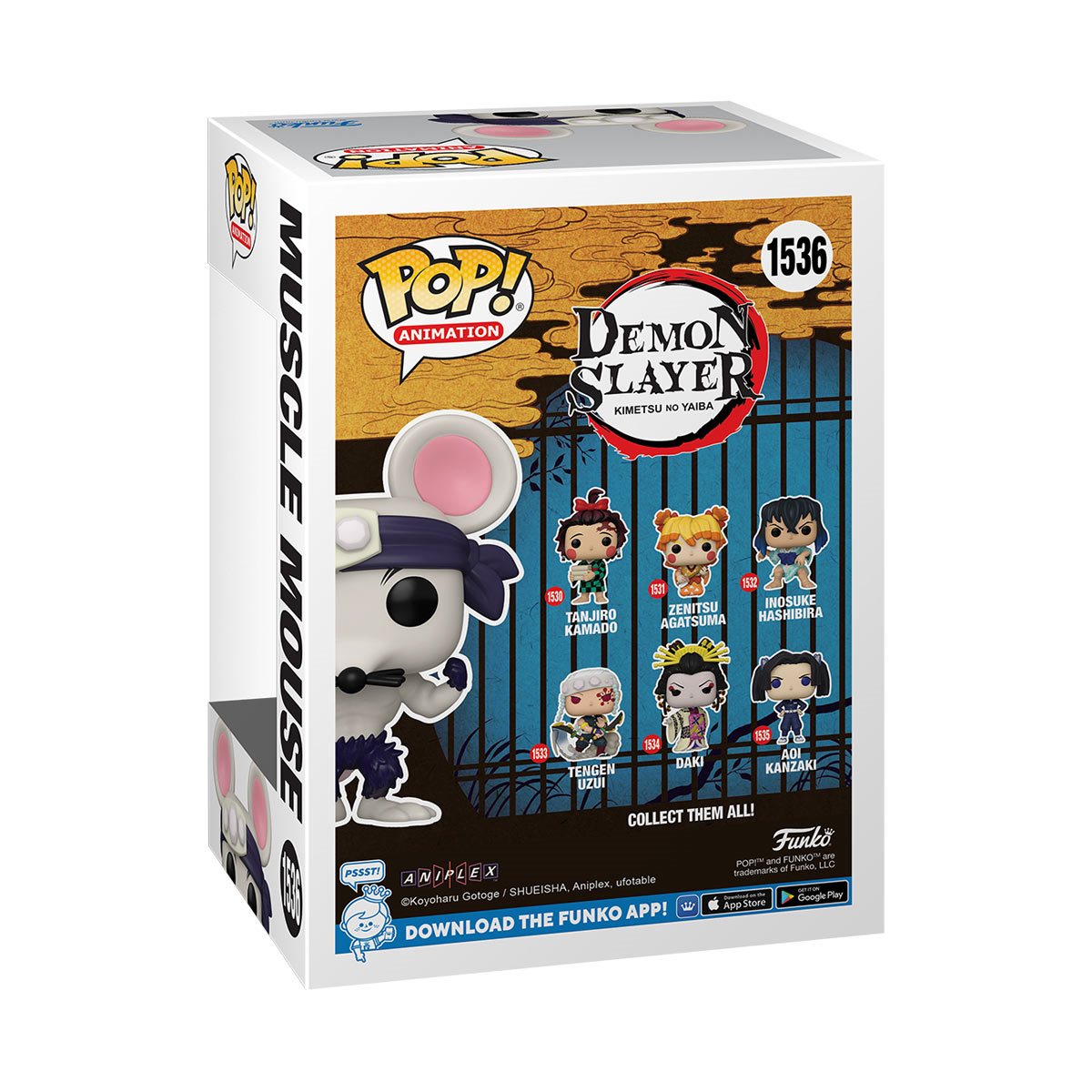 Demon Slayer Funko Pop! Vinyl Figure - Tanjiro Kamado Muscle Mouse Exclusive #1536 | Anime Collectible for Fans, Home Office Decor, Gift for Anime Lovers