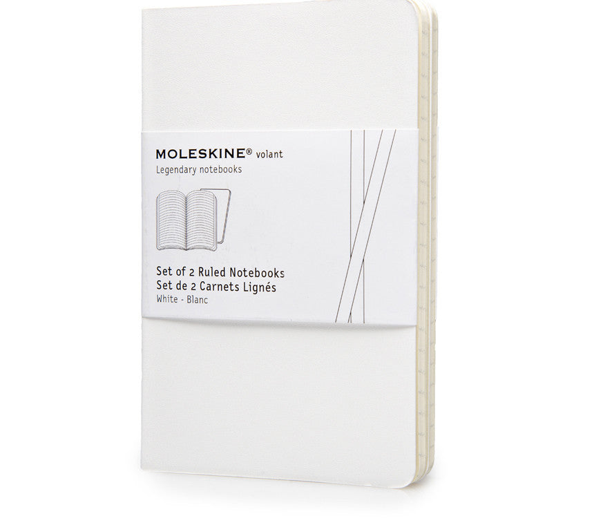 Moleskine Volant Notebook Set of 2 - Pocket Ruled Journal for Notes, Sketches & Daily Planning - Perfect for Students, Travel & Office Use
