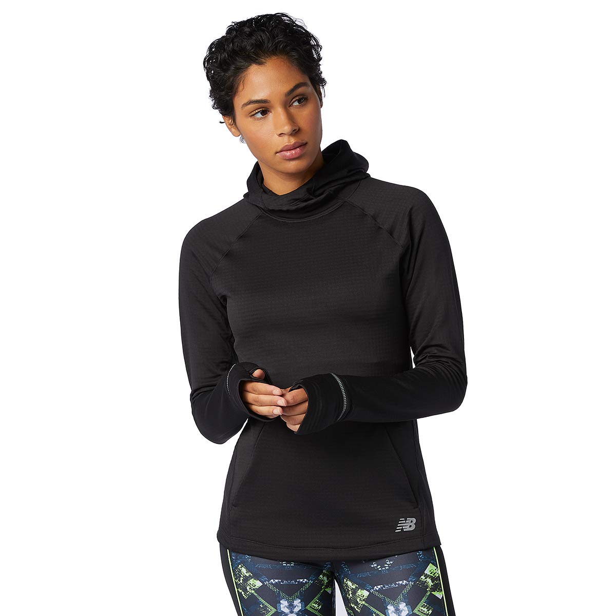 New Balance Women's NB Heat Grid Hoodie - Lightweight Fleece Pullover for Running, Yoga & Casual Wear - Athletic Warm-Up Jacket for Outdoor Activities & Gym Workouts