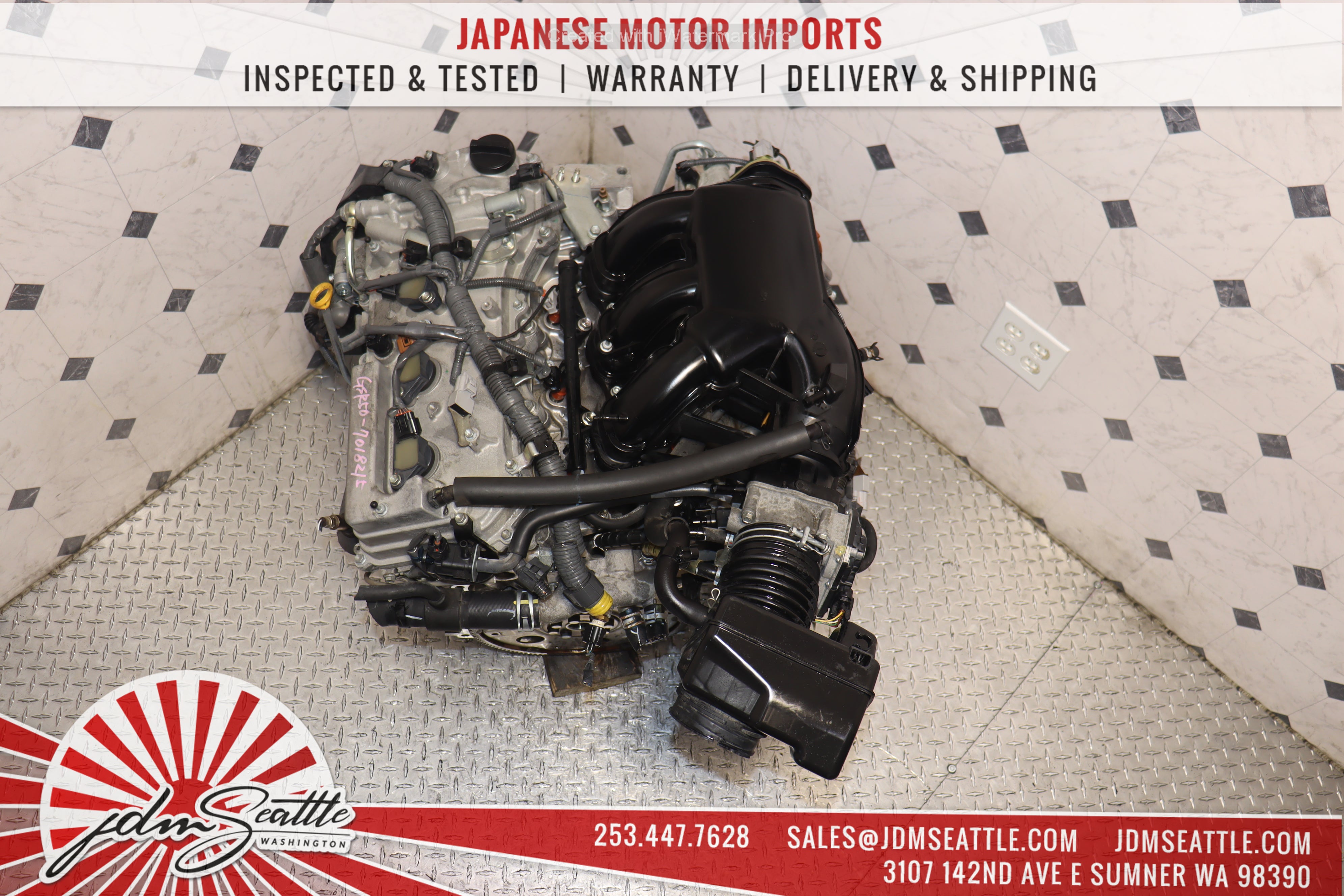 JDM 2GR-FE 3.5L V6 Engine for 2007-2016 Toyota Highlander Camry Avalon Sienna RAV4 Venza & Lexus RX350 ES350 - FWD/AWD Replacement Motor - Perfect for Engine Swap & Performance Upgrades