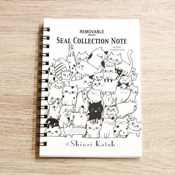 Shinzi Katoh Cat Hill Sticker Album - Cute Japanese Stickers for Scrapbooking, Journals & DIY Crafts - Perfect for Planners, Notebooks & Gift Decorations