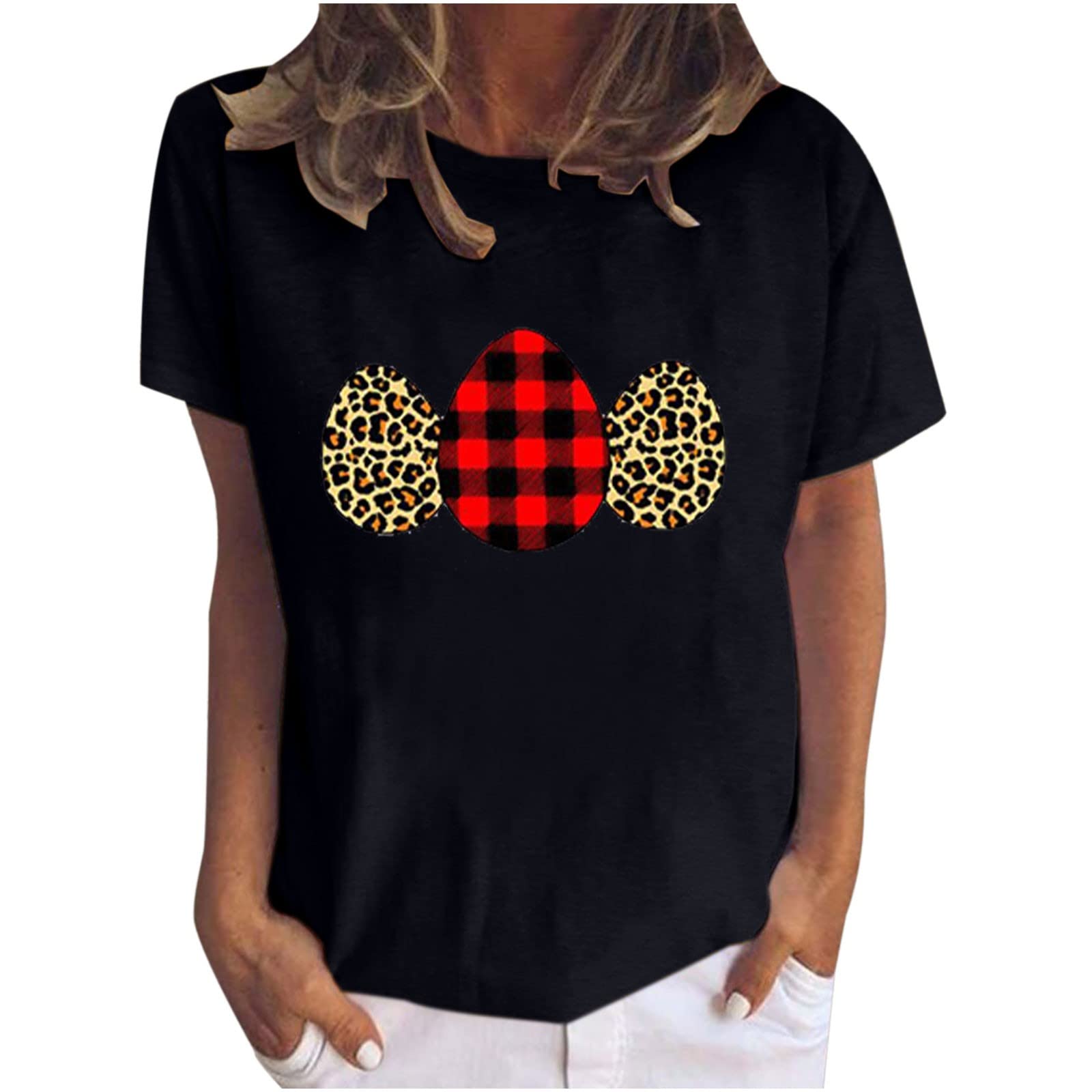 Stylish Women's Summer Tops - Short Sleeve Graphic Tunic Tee & Loose Blouse Shirts | Casual Comfort for Beach, Vacation & Everyday Wear