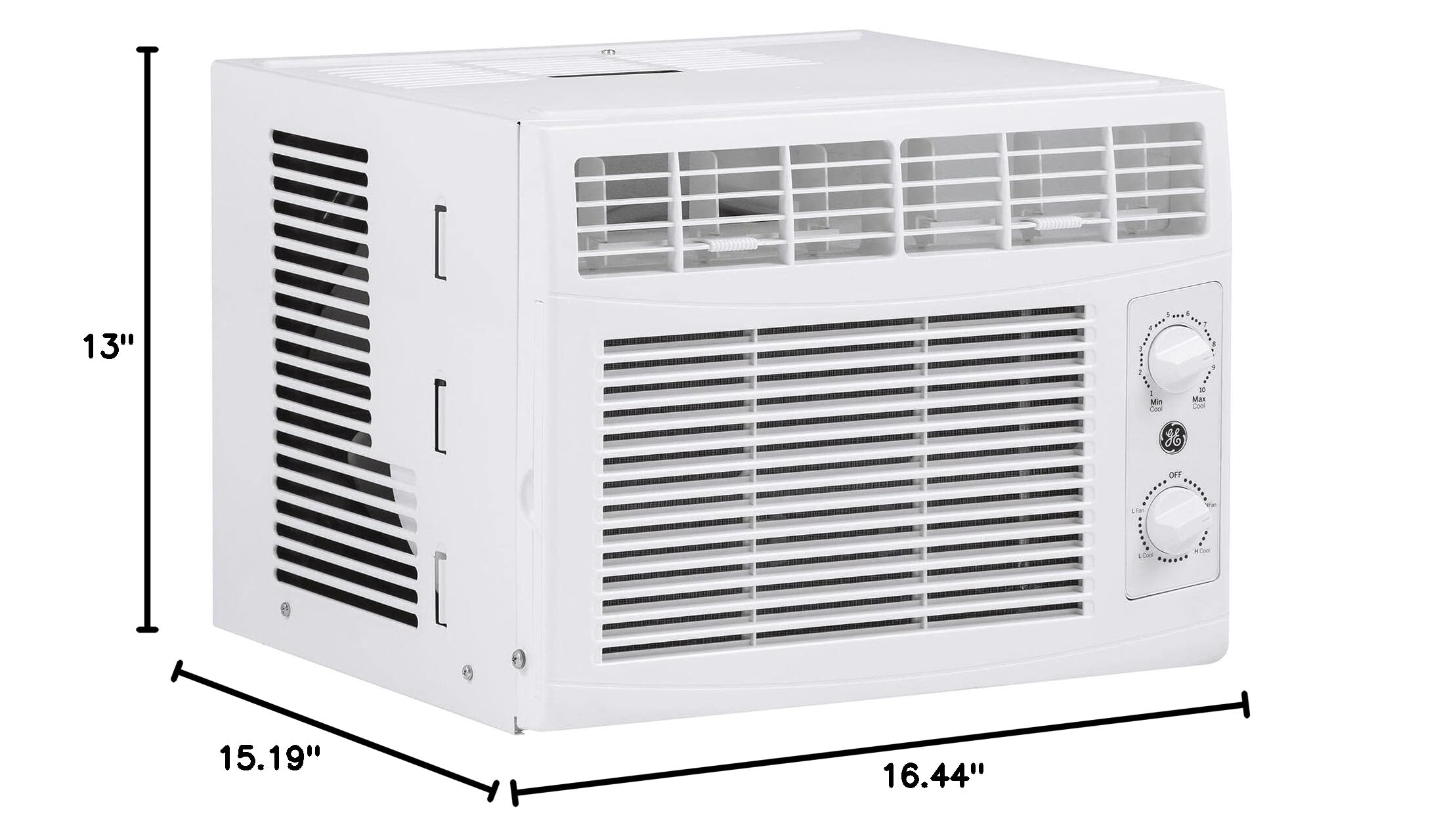 GE AHV05LZ 5050 BTU White Window Air Conditioner - 115V Open Box - Perfect for Small Rooms, Bedrooms & Apartments