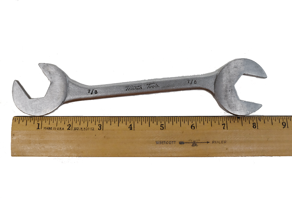 Martin Tools 8-Piece Fractional Open End Wrench Set - SAE Standard Sizes for Automotive Repair, Plumbing & DIY Projects