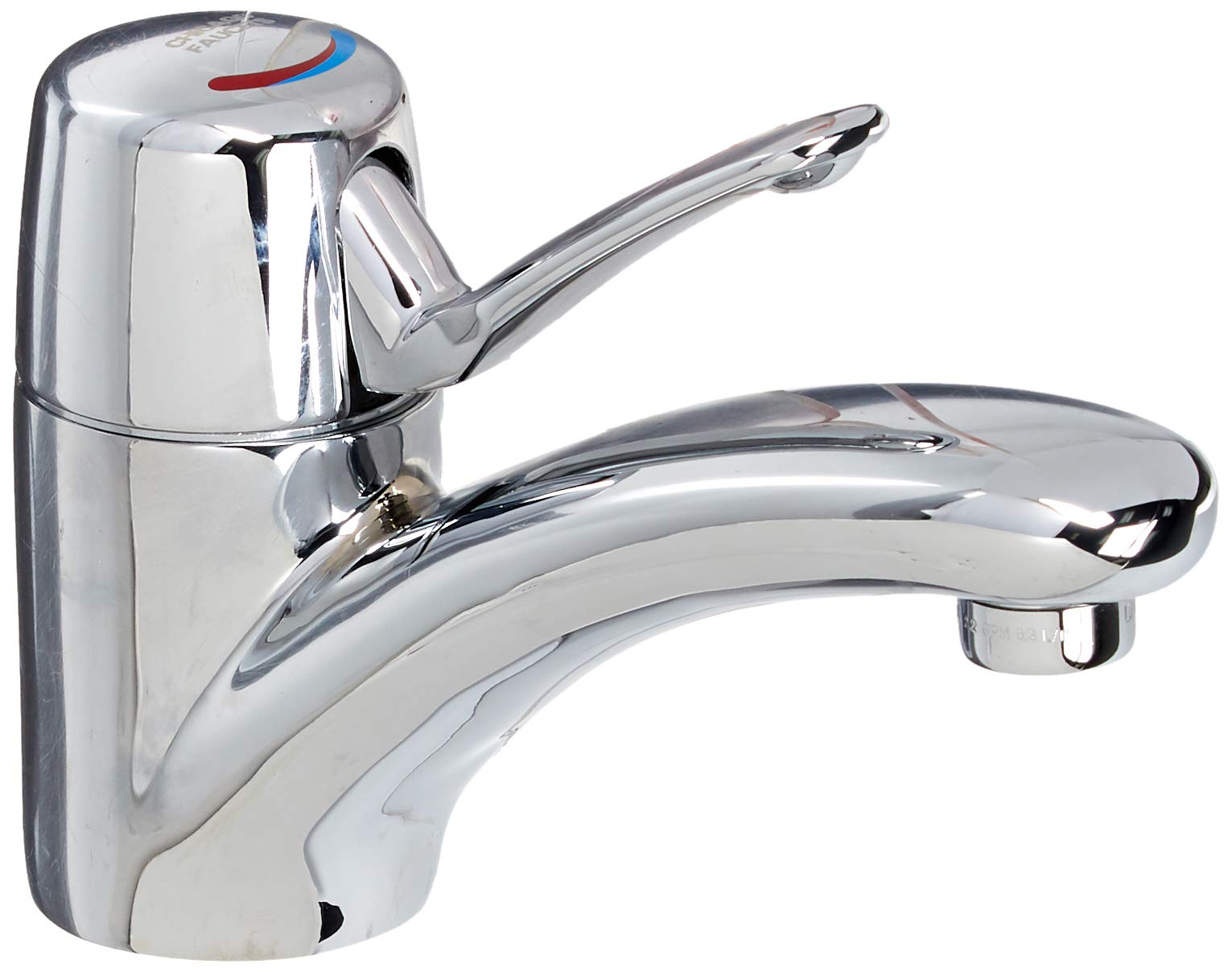 Chicago Faucets 2200-ABCP Chrome Bathroom Sink Faucet - Modern Water-Saving Design for Home, Hotel & Commercial Use