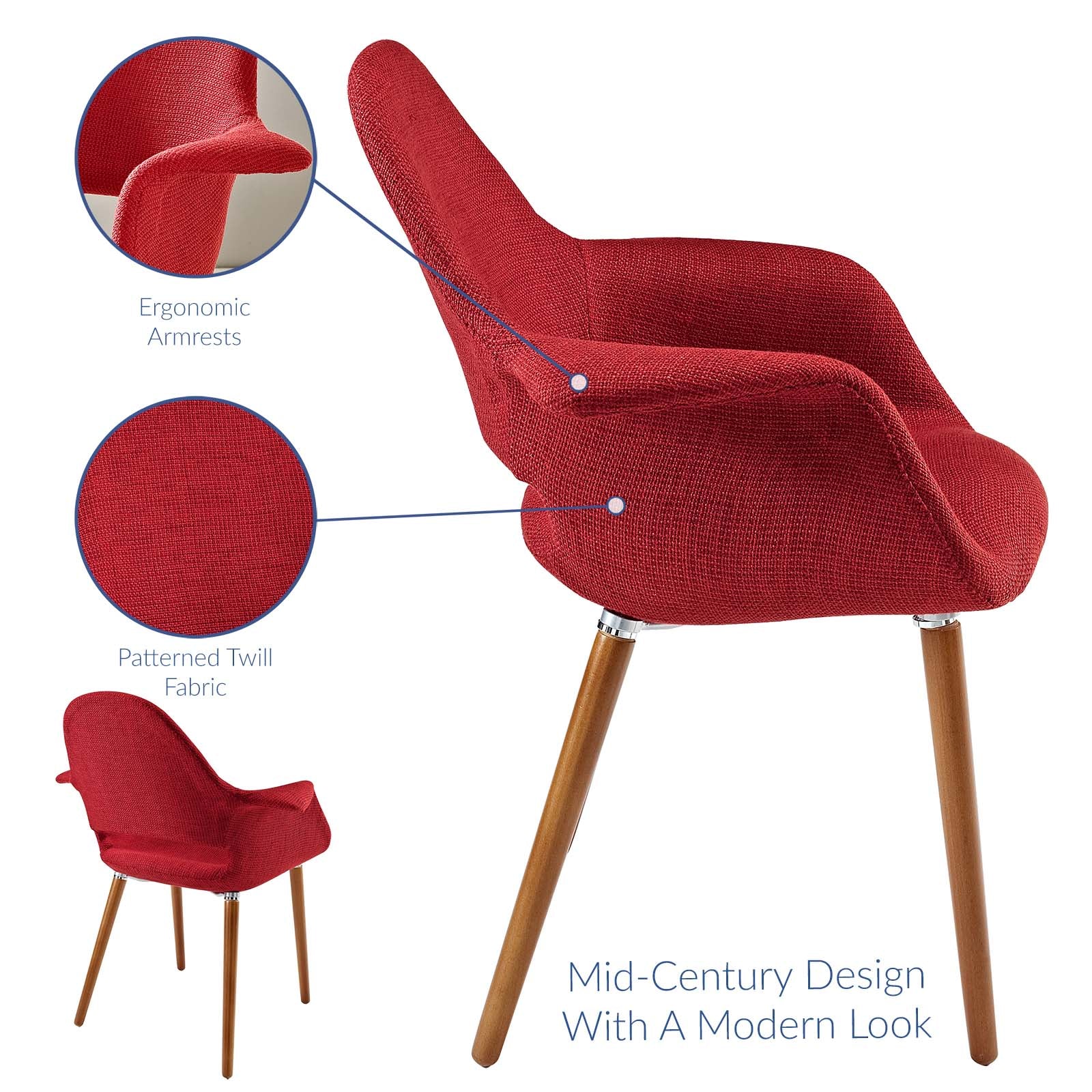 Premium Aegis Dining Armchair - Modern Comfortable Kitchen & Dining Room Chair for Home & Restaurant Use - Perfect for Family Gatherings & Entertaining Guests