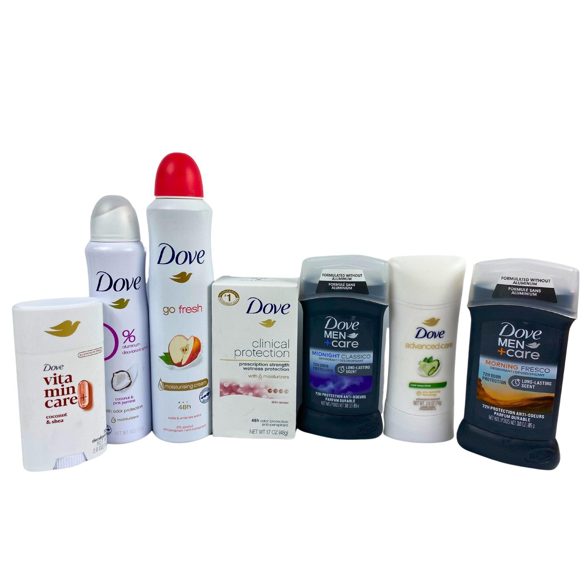 Dove Deodorant for Women - 60 Pcs Variety Pack | Fresh & Dry Protection | All-Day Odor Control | Perfect for Gym, Work & Daily Use