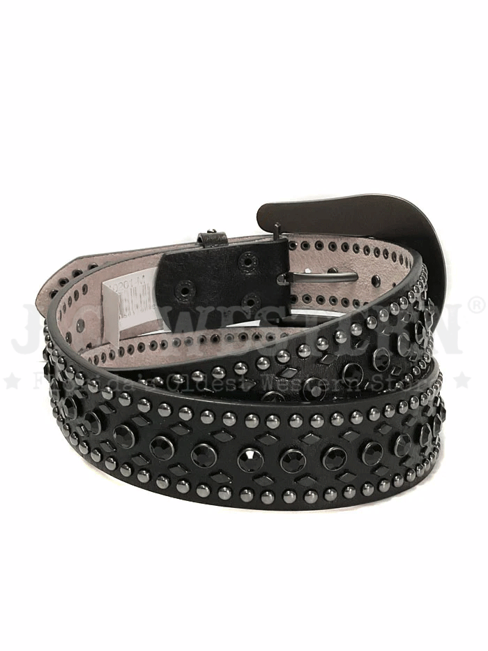 Nocona N3410201 Women's Western Leather Belt - Stylish Black Cowhide Belt for Casual & Country Outfits | Perfect for Jeans, Dresses & Western Wear