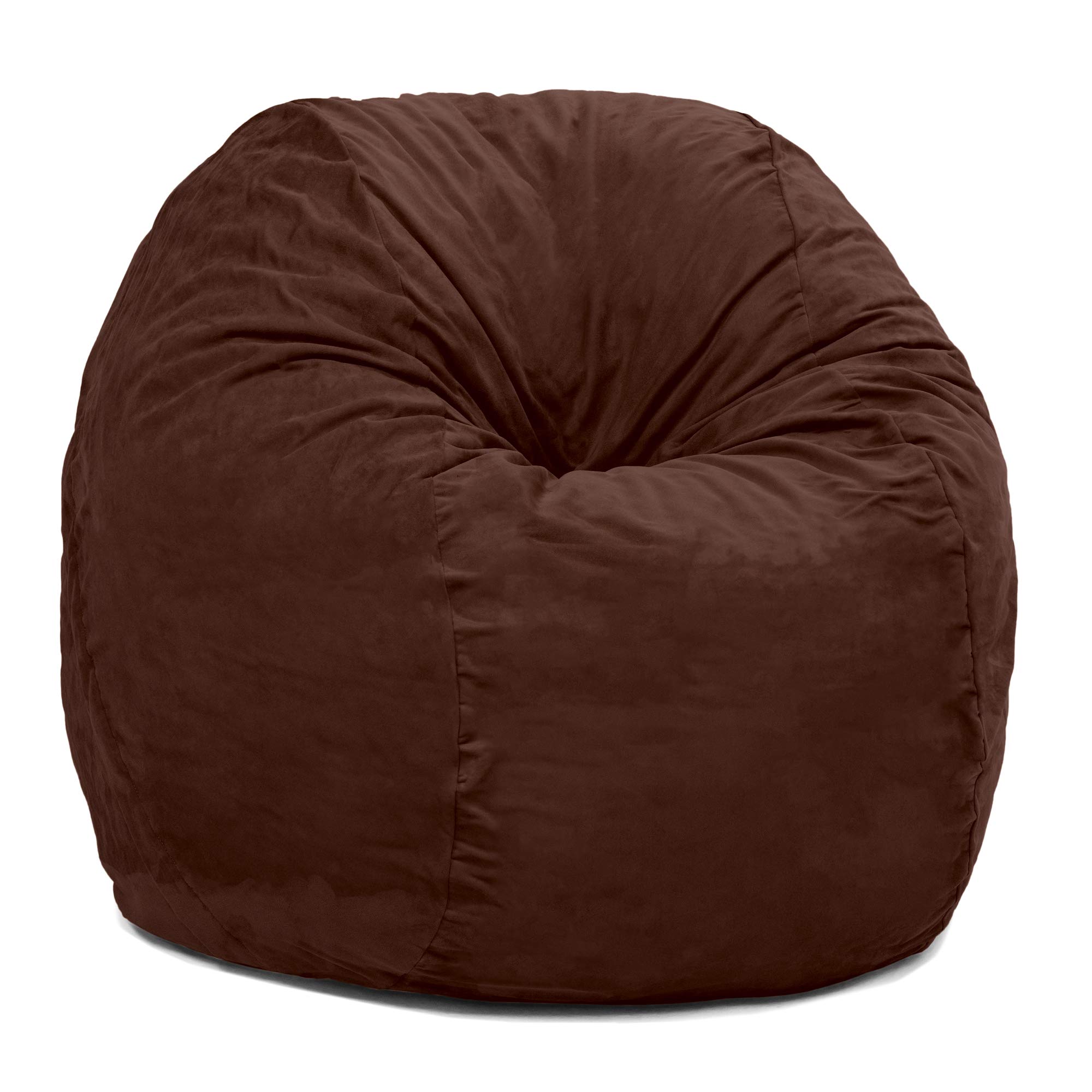Jaxx 5 Foot Saxx - Oversized Bean Bag Chair for Adults & Teens, Chocolate Brown - Perfect for Living Room Lounging, Game Room Relaxation & Dorm Room Comfort