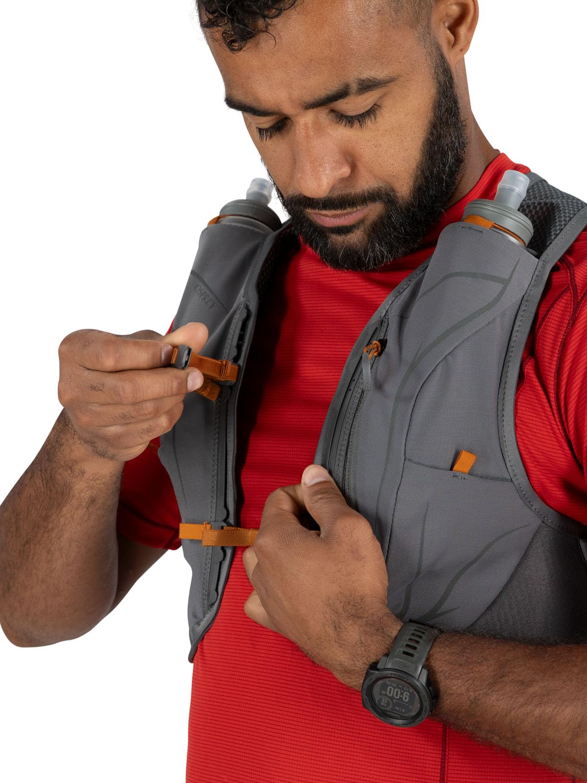 Osprey Duro LT Men's Running Hydration Vest with Hydraulics Soft Flasks - Lightweight Trail Running Pack for Marathon, Hiking & Outdoor Adventures