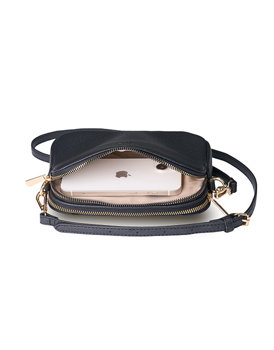 Tosca TH050 Small Crossbody Handbag for Women - Stylish & Compact Black Purse for Everyday Use, Travel & Shopping