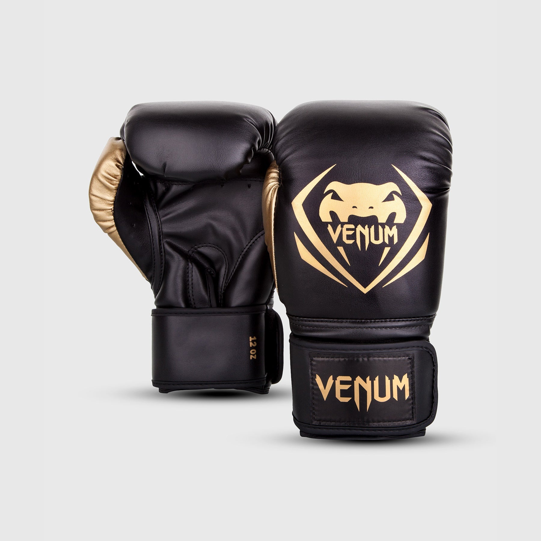 Venum Contender Boxing Gloves for Men & Women - Premium Black/Gold MMA Training Gloves for Boxing, Kickboxing & Muay Thai - Ideal for Sparring, Bag Work & Fitness Training