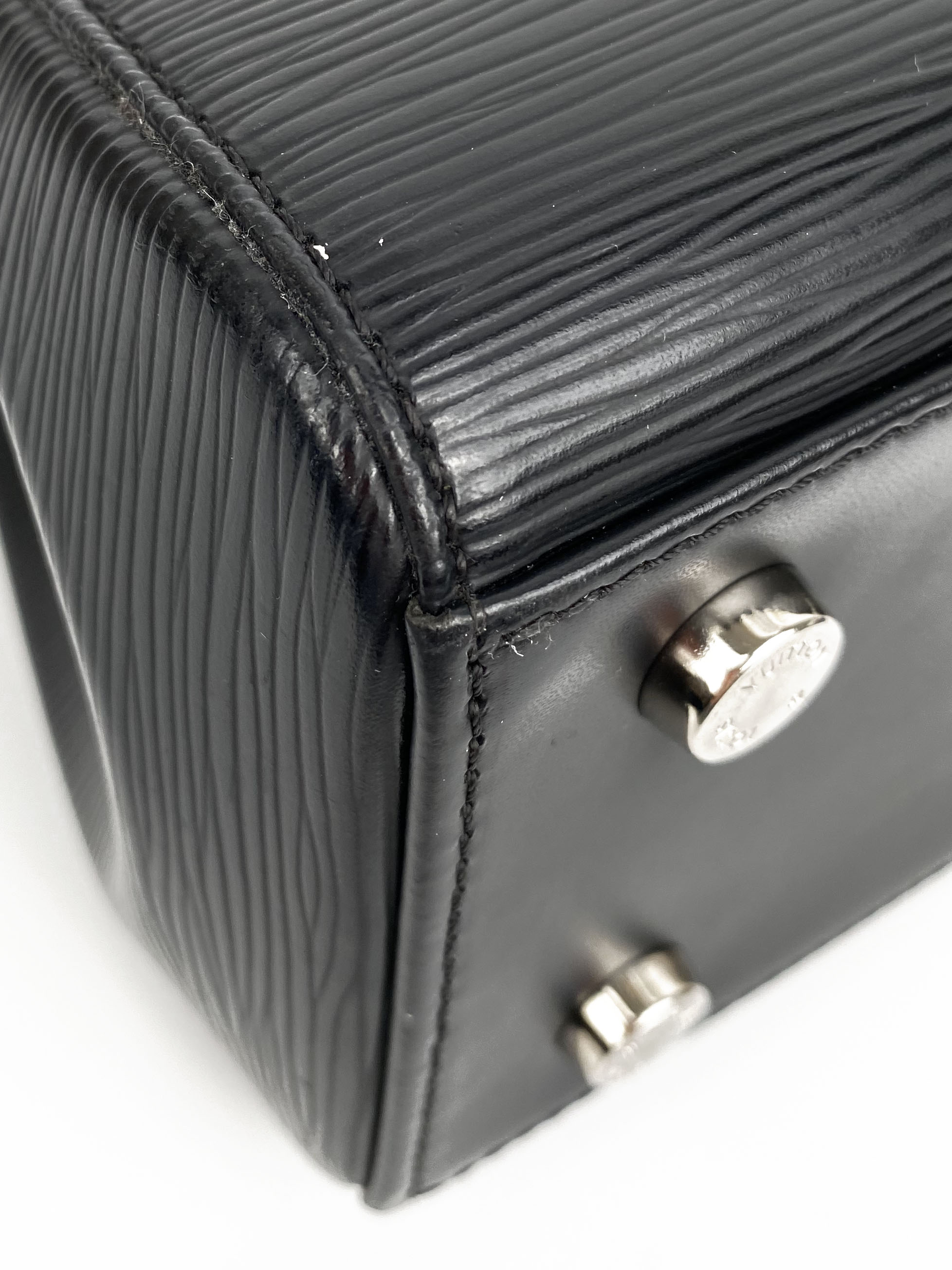 Authentic Louis Vuitton Black Epi Leather Brea MM Handbag - Luxury Shoulder Tote for Women, Perfect for Work, Travel & Everyday Use
