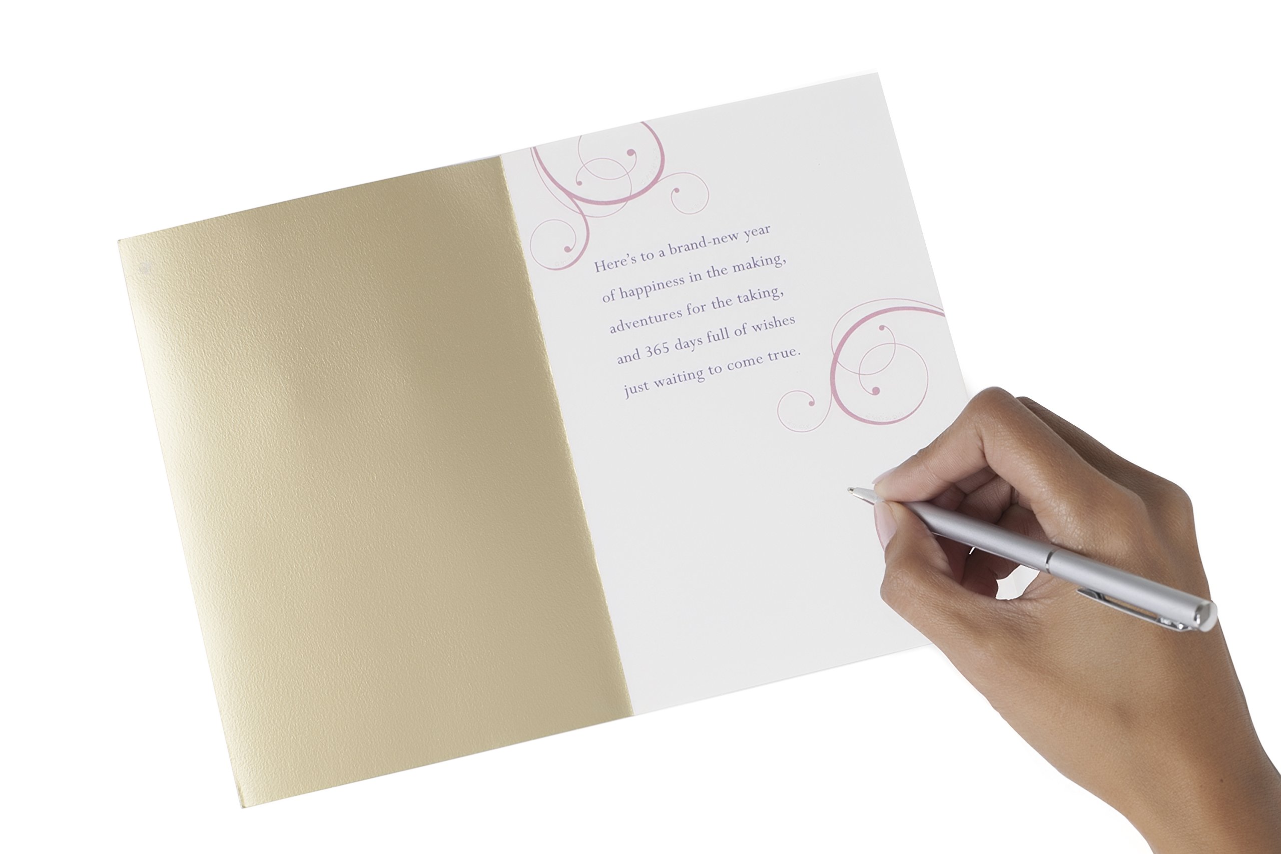 Hallmark Birthday Greeting Card with Gold Sparkles - Elegant & Shiny Design for Special Occasions - Perfect for Anniversaries, Graduations & Celebrations (0499RZB1184)