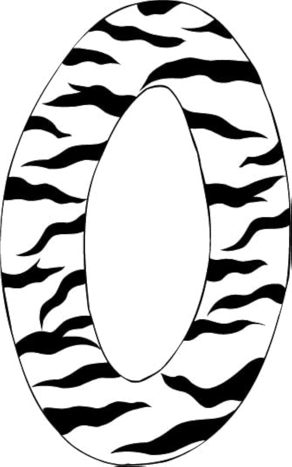 10in. Zebra Animal Print Alphabet Letter Decals Stickers A to Z for Kids Room, Nursery, Classroom Decor - Fun & Educational ABC Learning Tool