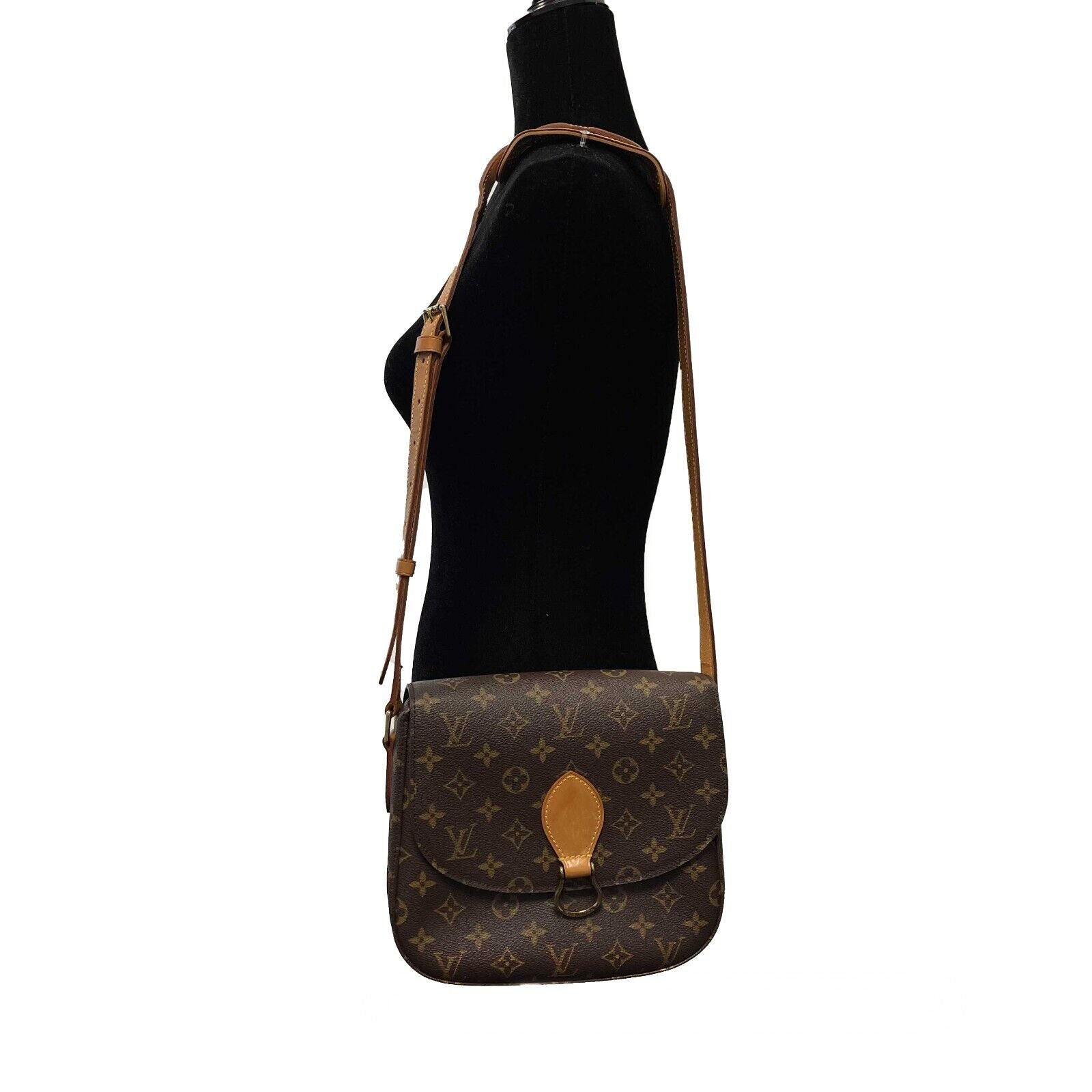 Authentic Louis Vuitton Vintage Saint Cloud Monogram Crossbody Bag - Brown/Tan Canvas - Perfect for Everyday Use, Travel & Fashion Accessories