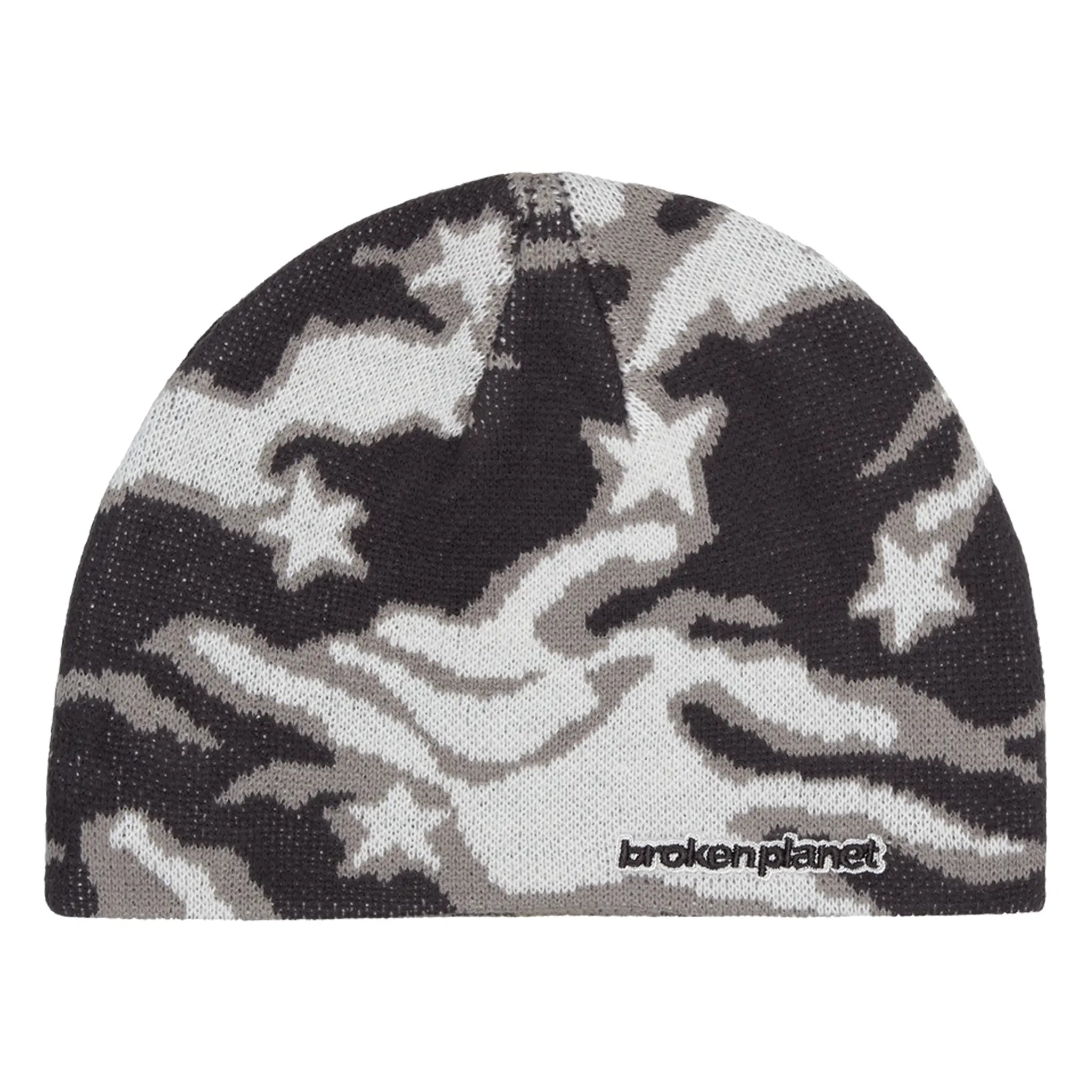 Broken Planet Star Camo Beanie - Trendy Camouflage Winter Hat for Men & Women - Perfect for Outdoor Activities, Skiing, and Streetwear Fashion