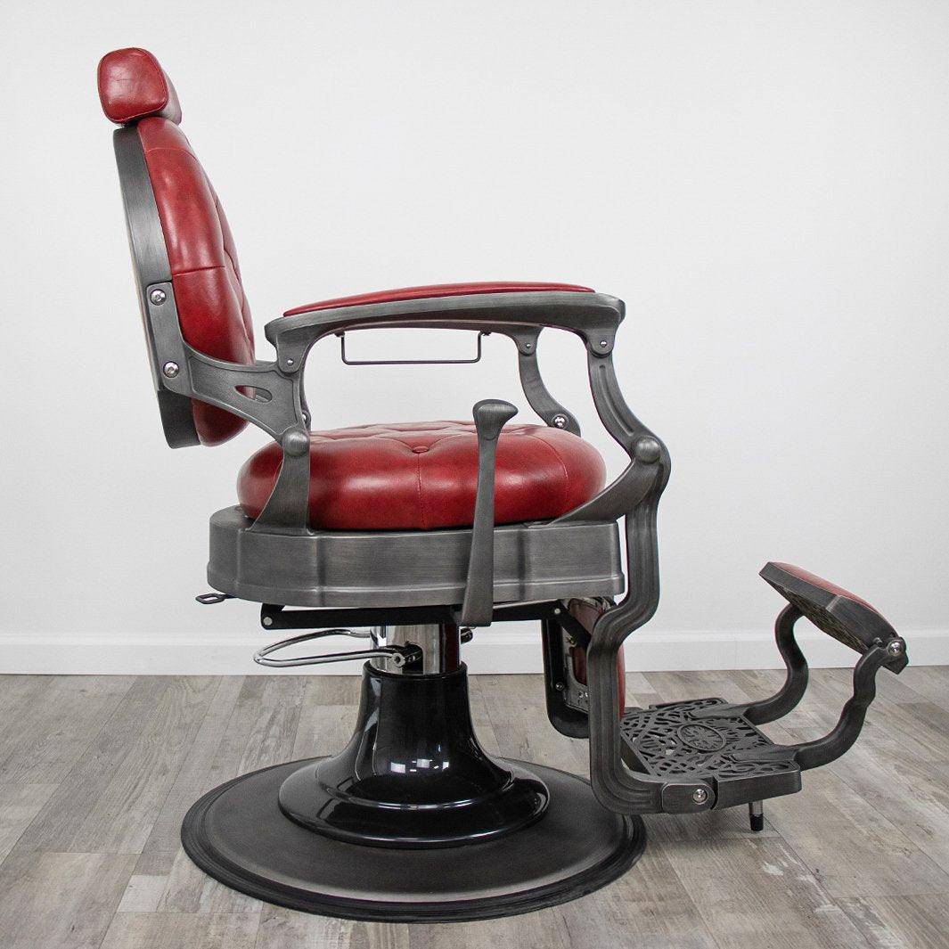 Professional Barber Chair for Salon & Home Use - Heavy Duty Hydraulic Styling Chair with Adjustable Height & Reclining Backrest - Perfect for Haircuts, Shaves & Styling