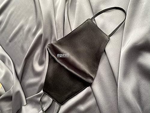 AGASTI Silk-Satin Face Mask for Women & Men - Soft Elastic Adjustable Face Cover (Pack of 3) - Perfect for Travel, Work, and Daily Protection